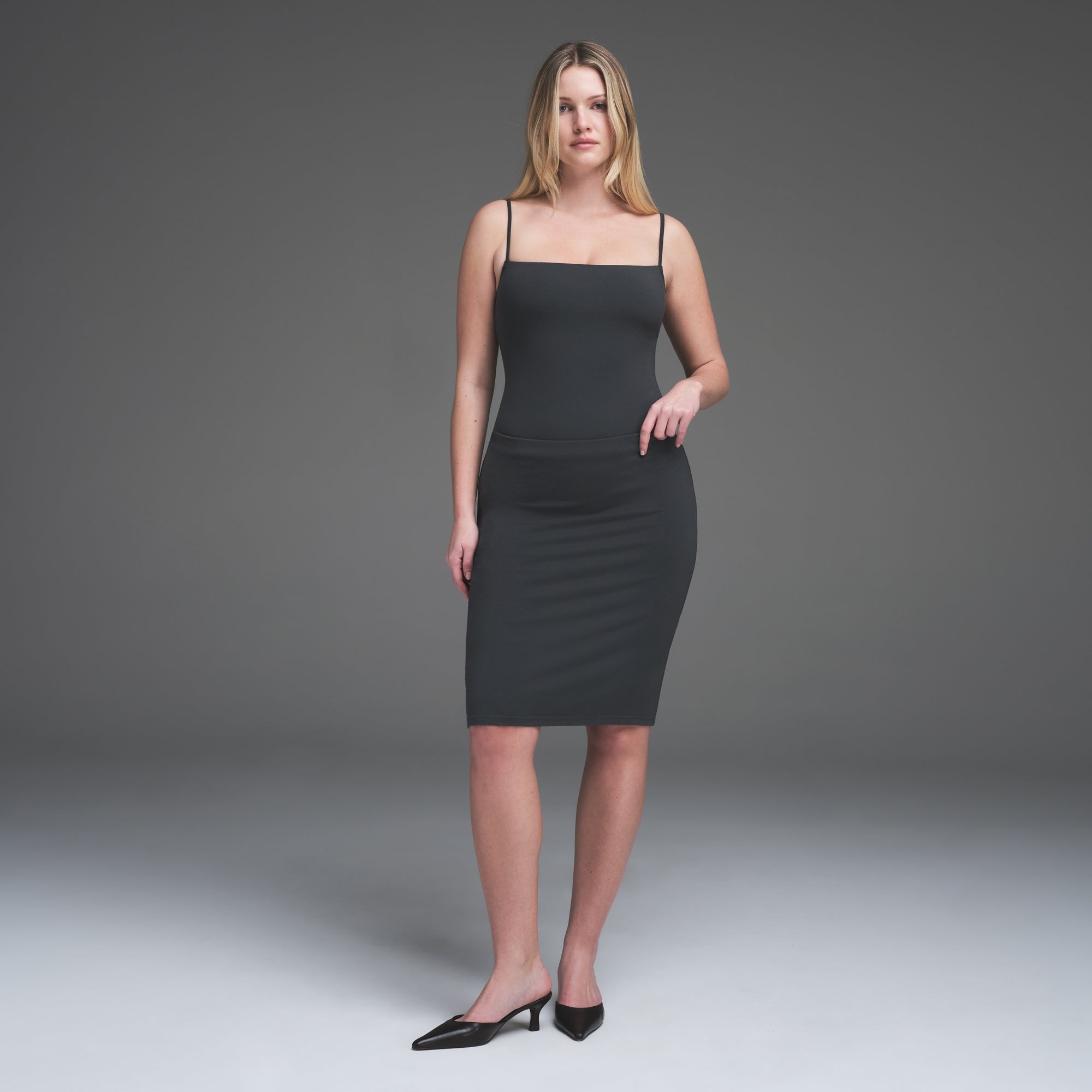 SMOOTH LAYERS CAMI BODYSUIT | GRAPHITE - Image 2