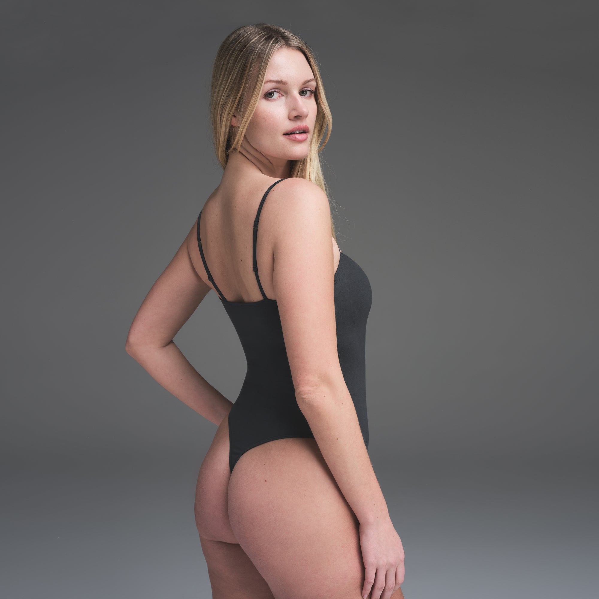 SMOOTH LAYERS CAMI BODYSUIT | GRAPHITE - Image 4
