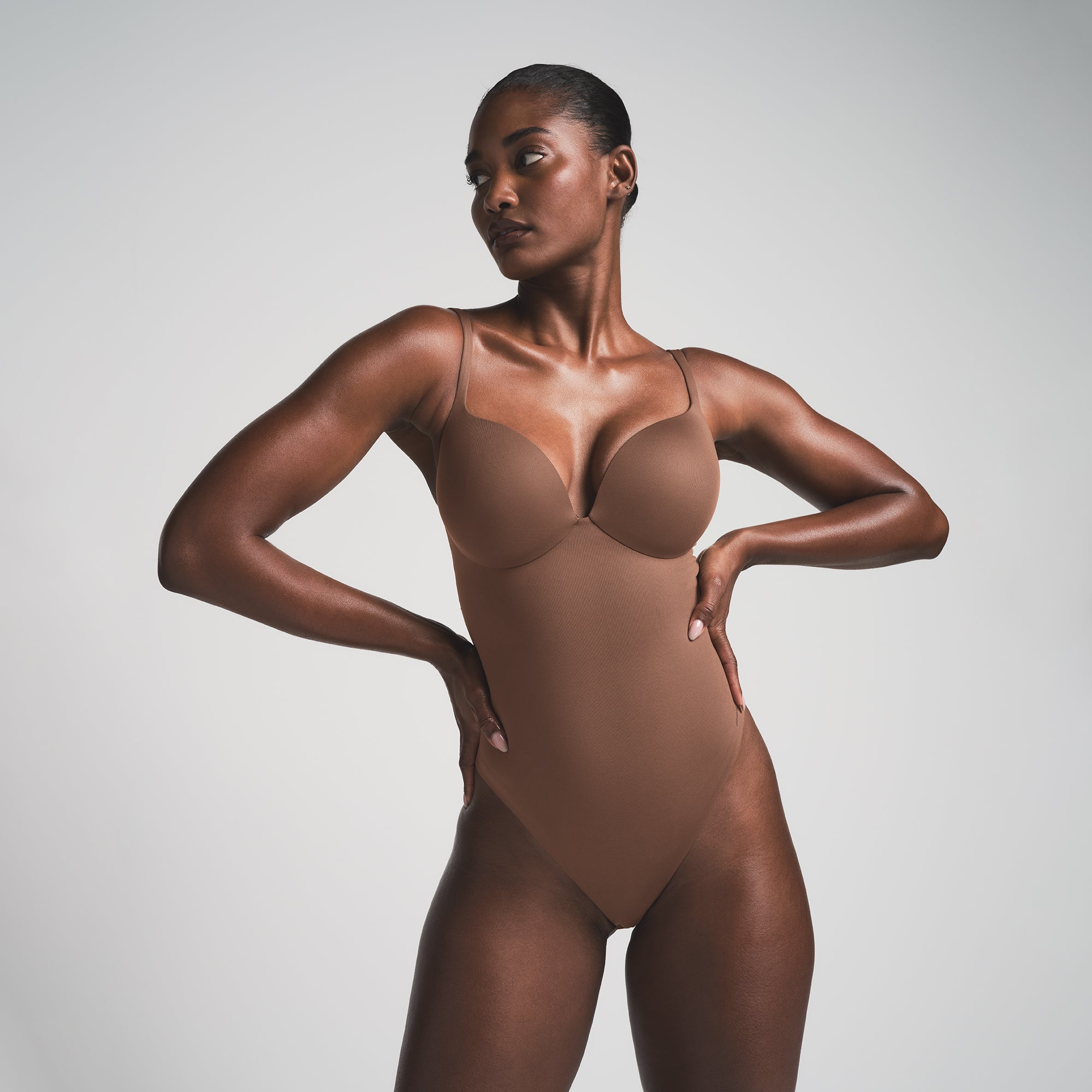 SKIMS ULTIMATE BODY PUSH-UP THONG BODYSUIT | JASPER - Image 2