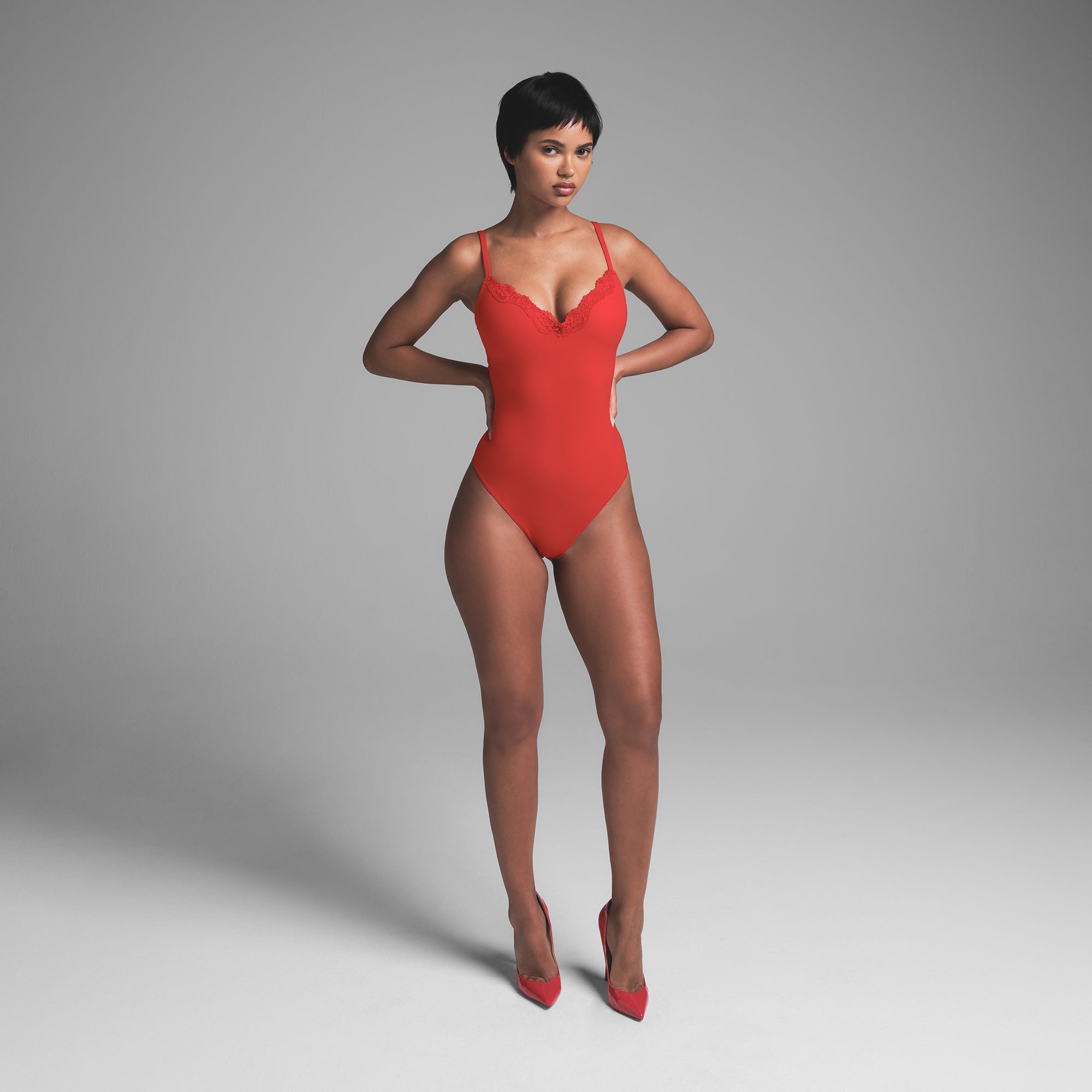 FITS EVERYBODY LACE PUSH-UP BODYSUIT | CAYENNE - Image 2
