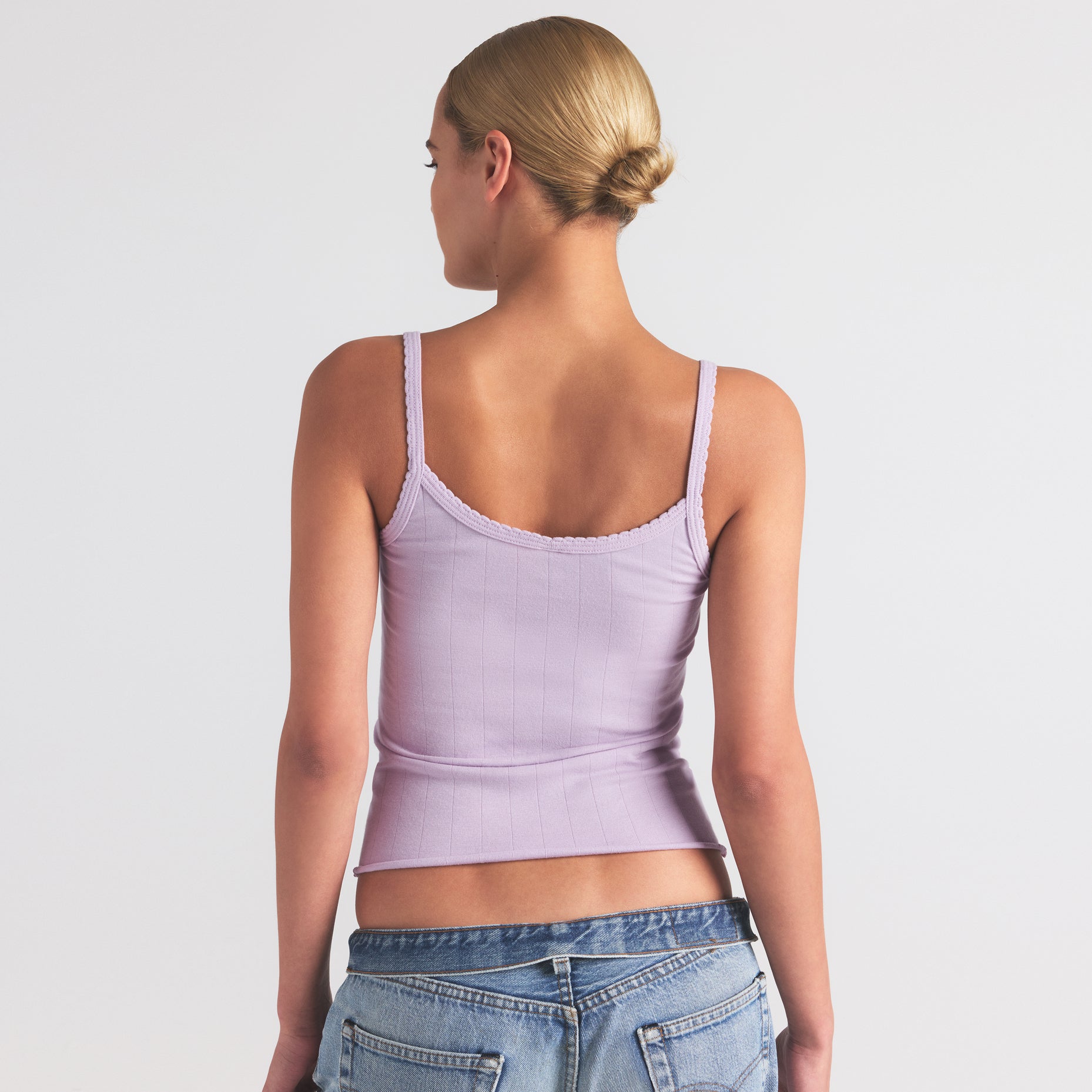 DROP NEEDLE POINTELLE LONG CAMI | WISTERIA - Image 3
