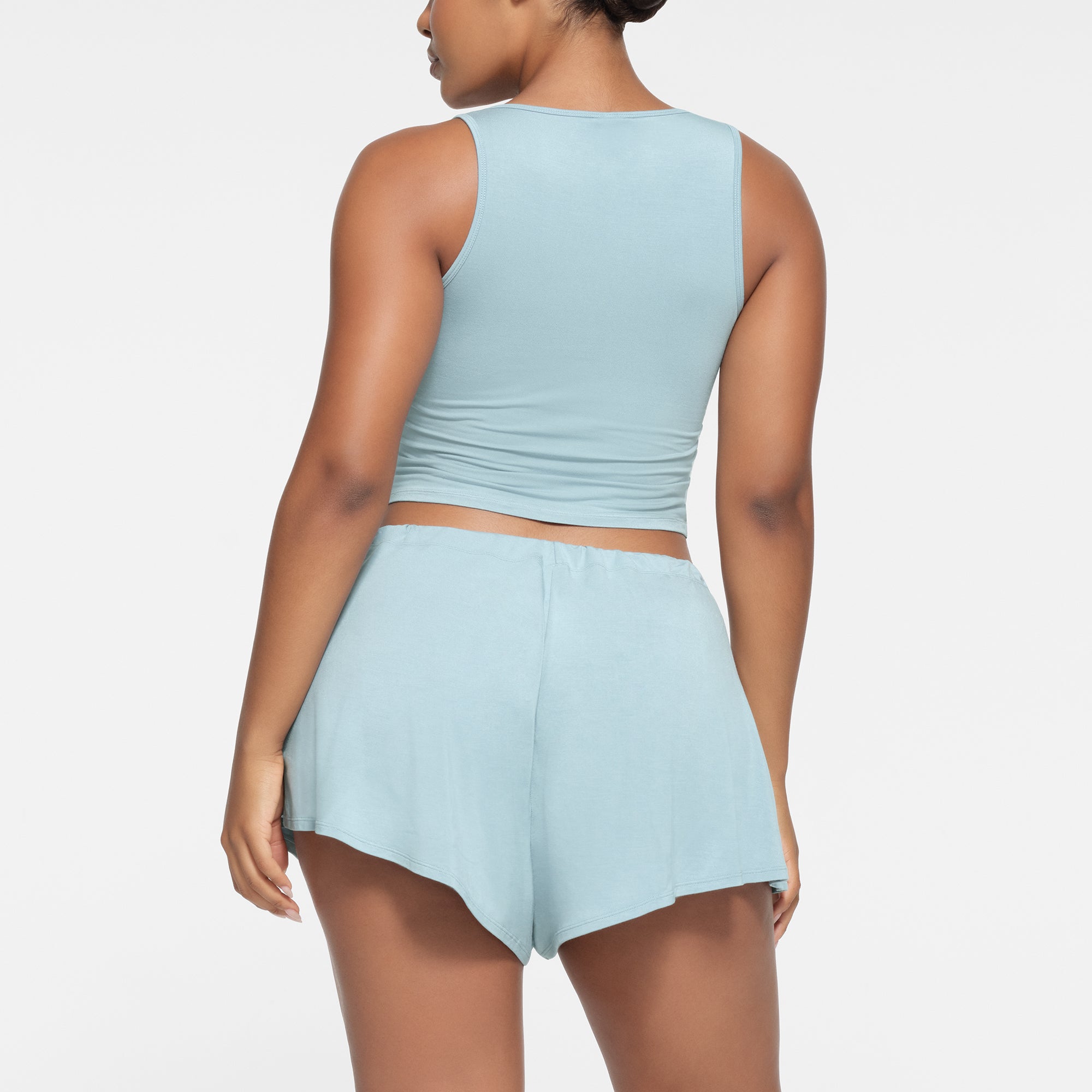 SKIMS SLEEP HENLEY TANK | SKY - Image 3