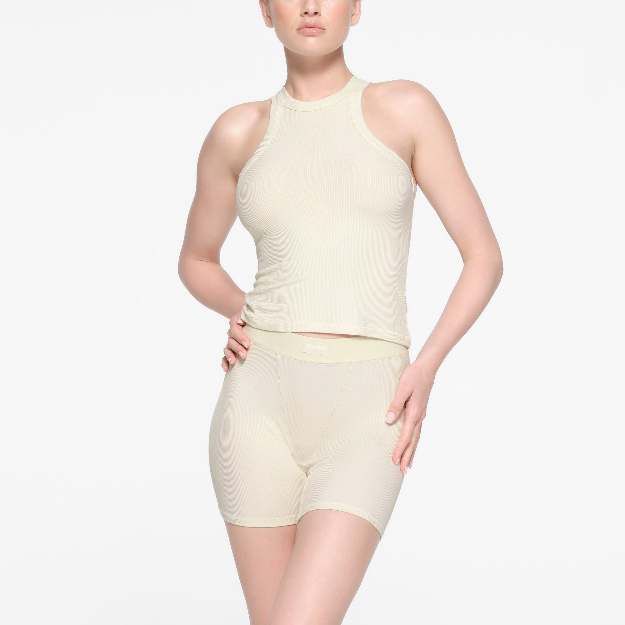 SOFT LOUNGE HIGH NECK TANK | BONE - Image 2