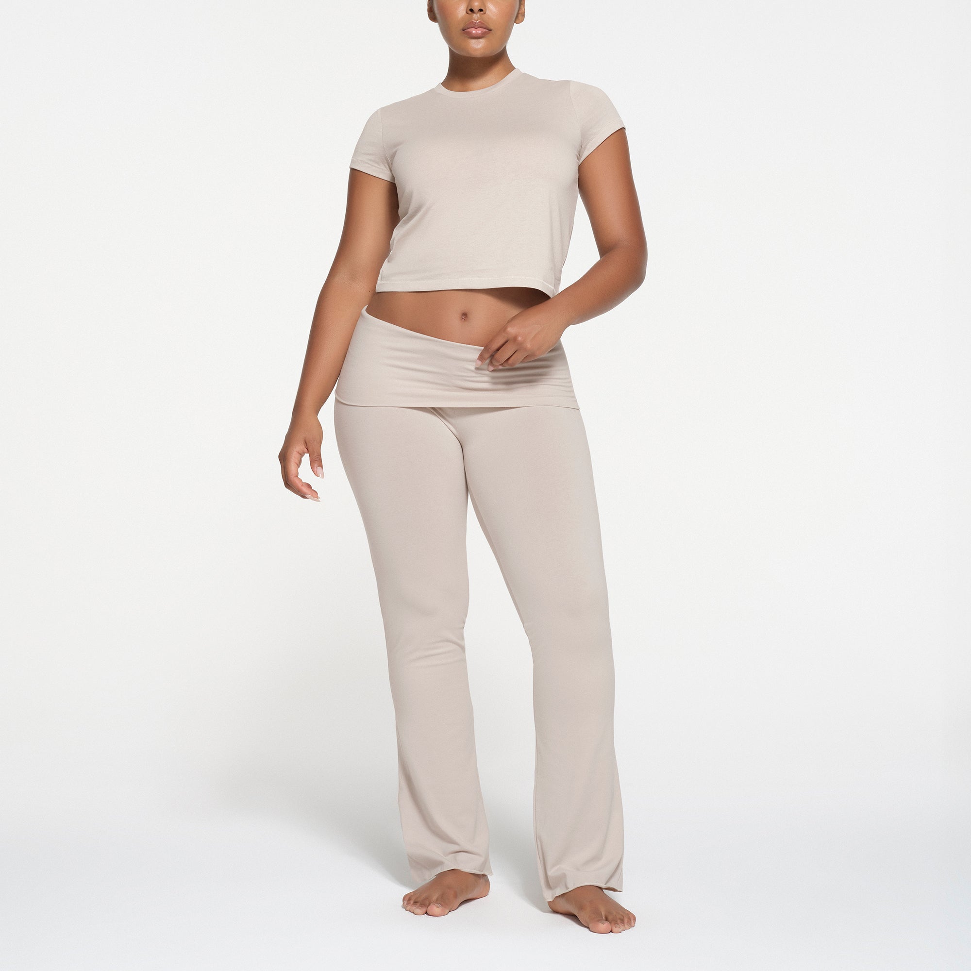 RELAXED TEES SHRUNKEN T-SHIRT | STONE