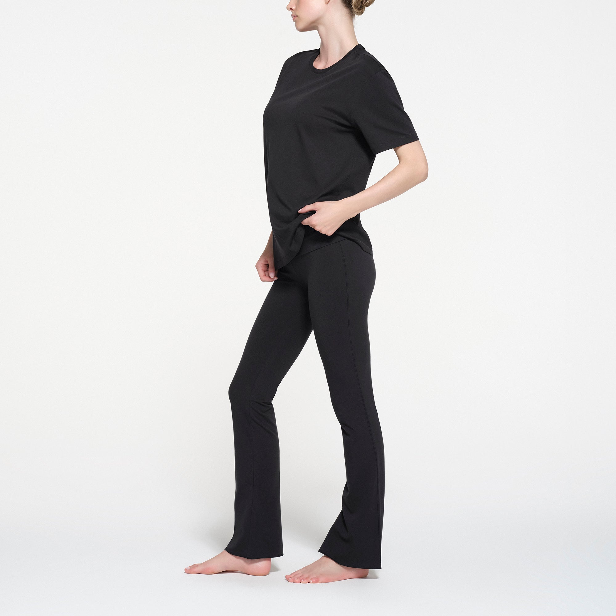 RELAXED TEES OVERSIZED LONG T-SHIRT | ONYX - Image 2