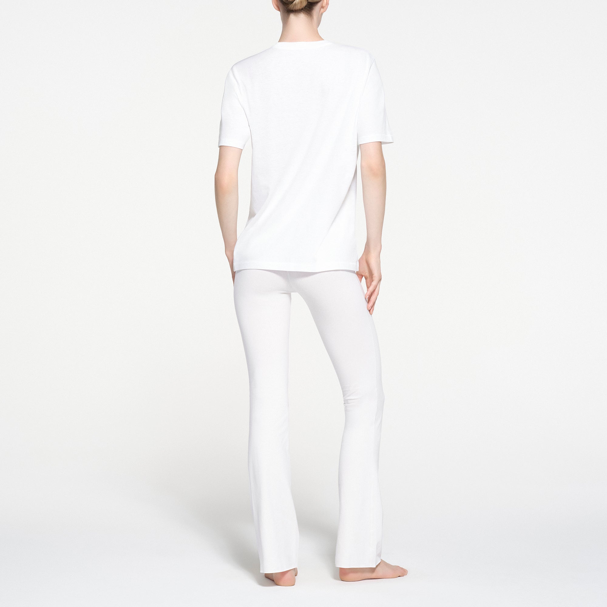 RELAXED TEES OVERSIZED LONG T-SHIRT | SNOW - Image 3