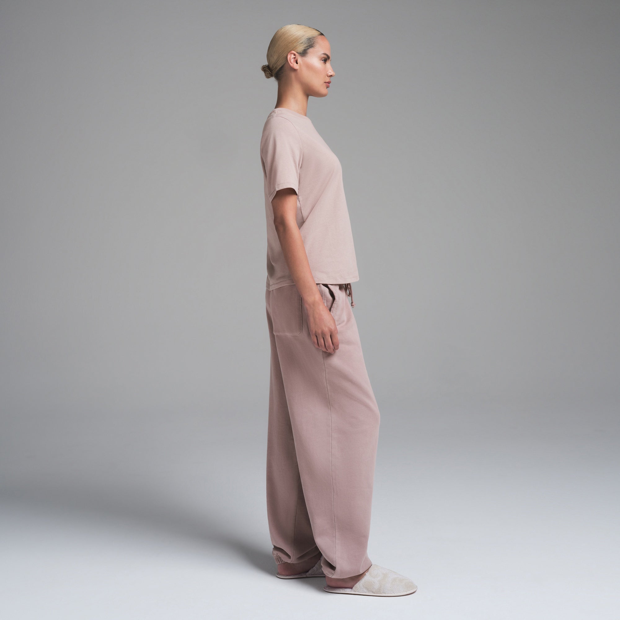 RELAXED TEES T-SHIRT | FAWN - Image 4