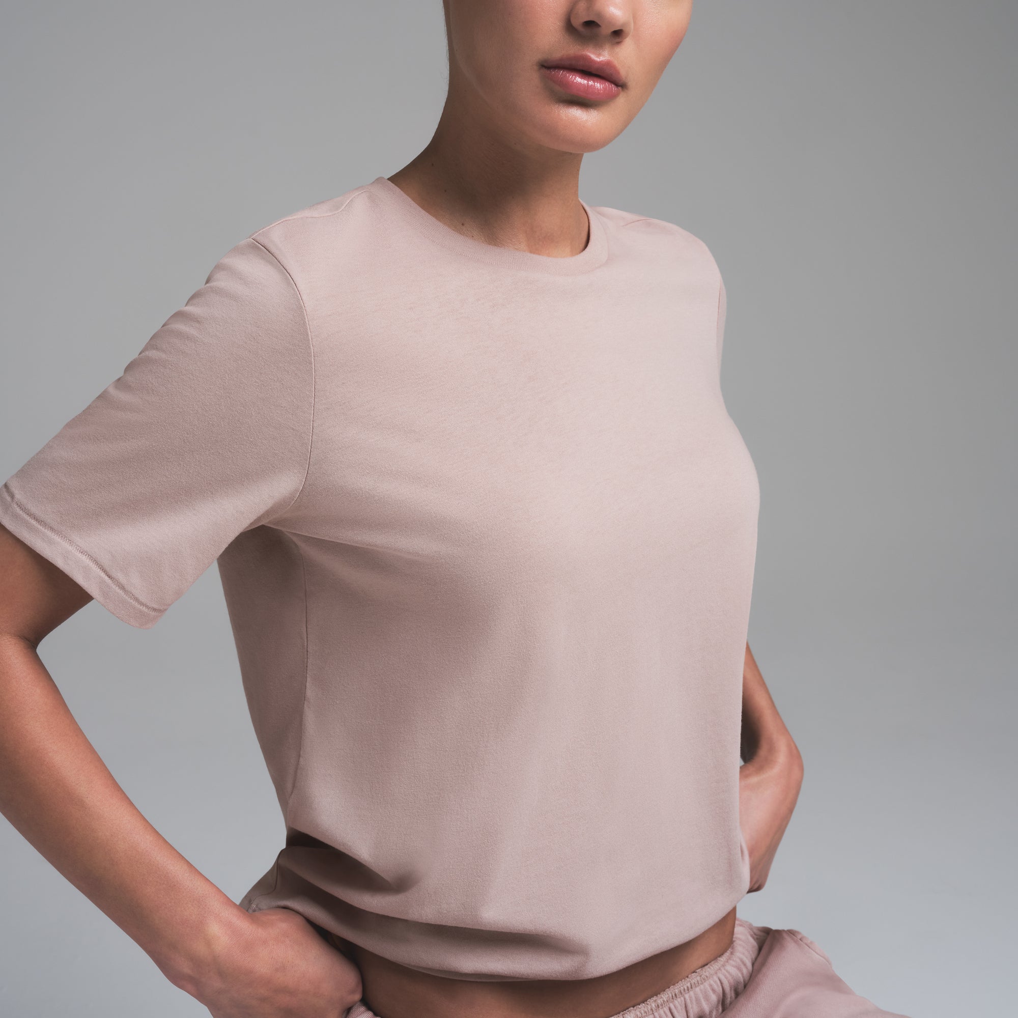 RELAXED TEES T-SHIRT | FAWN - Image 2