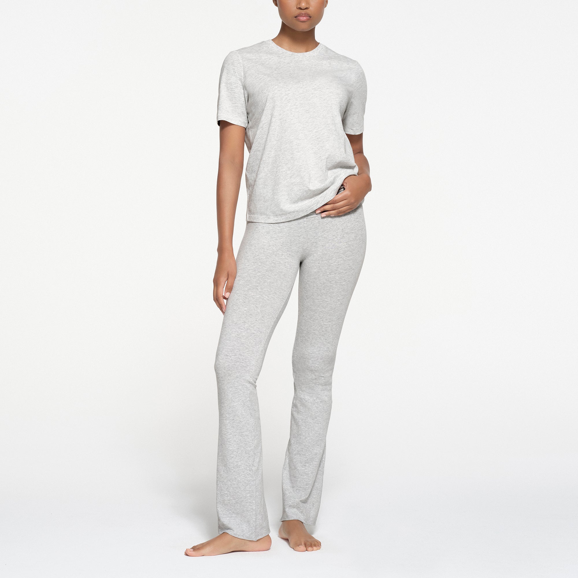 RELAXED TEES T-SHIRT | LIGHT HEATHER GREY