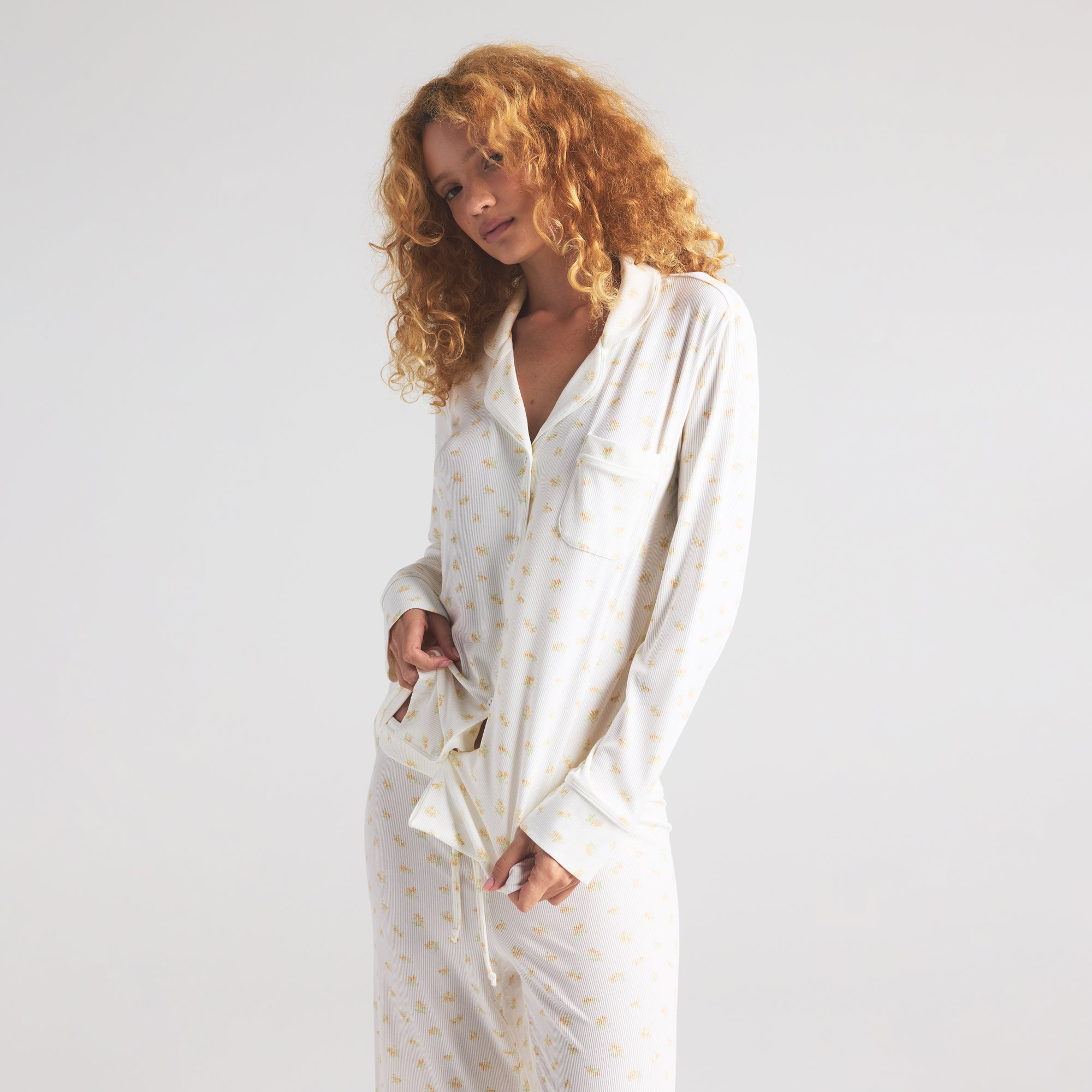 SOFT LOUNGE SLEEP SET | MARBLE GARDEN PRINT