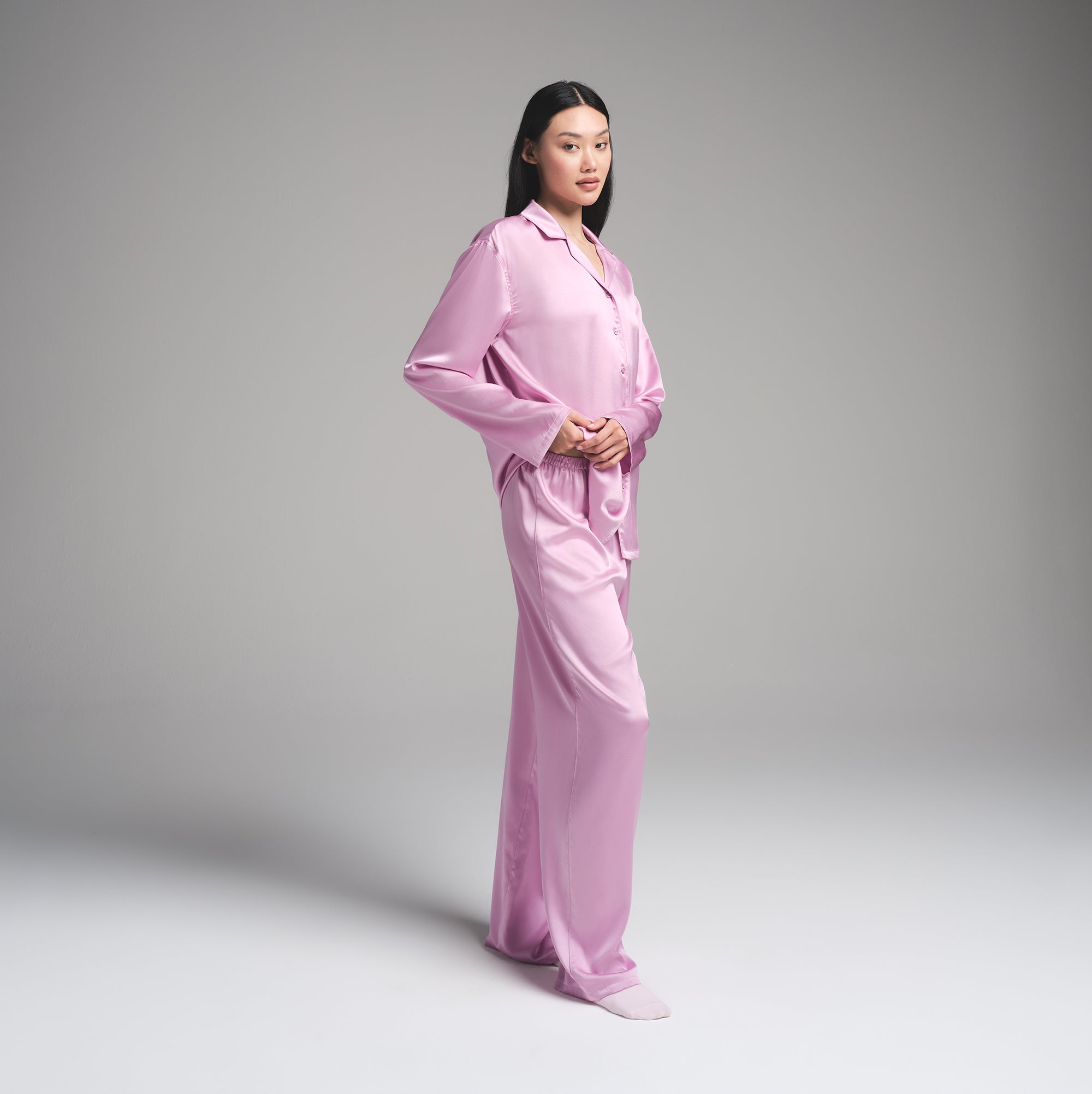 SILK LONG SLEEP SET | PETAL - Image 3