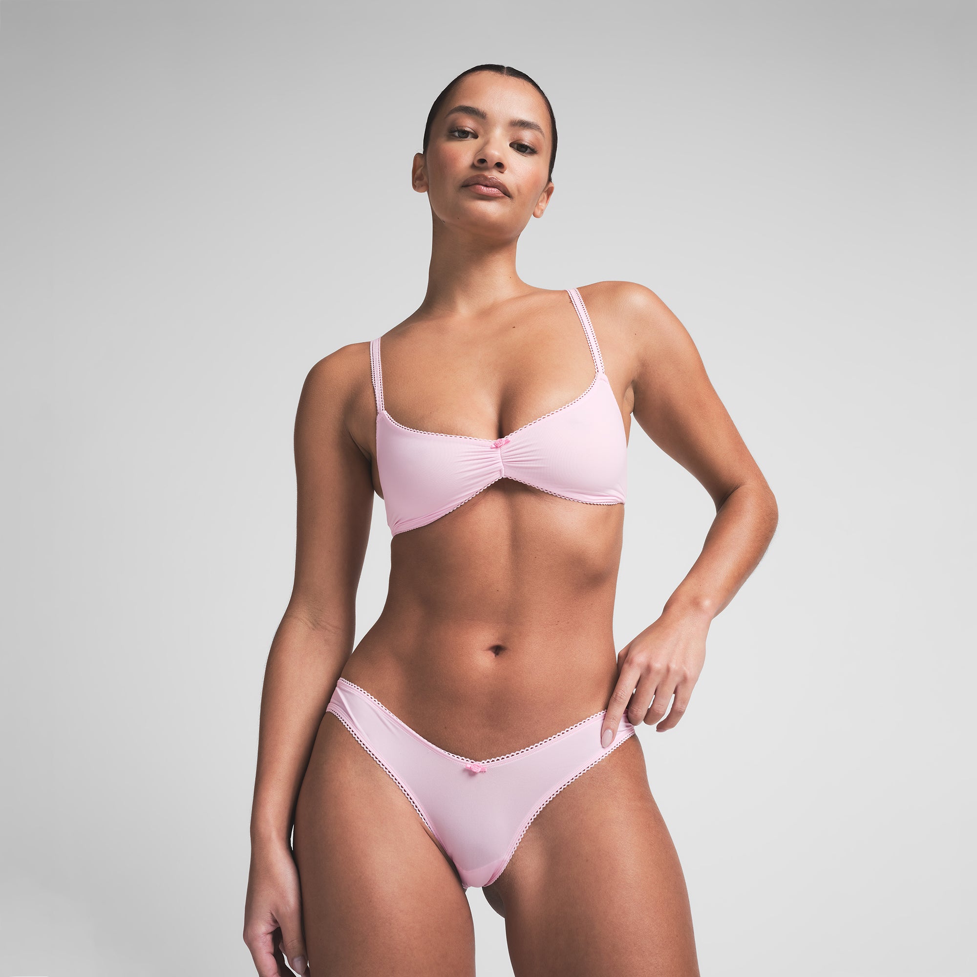 FITS EVERYBODY PICOT TANGA | CHERRY BLOSSOM TONAL - Image 2