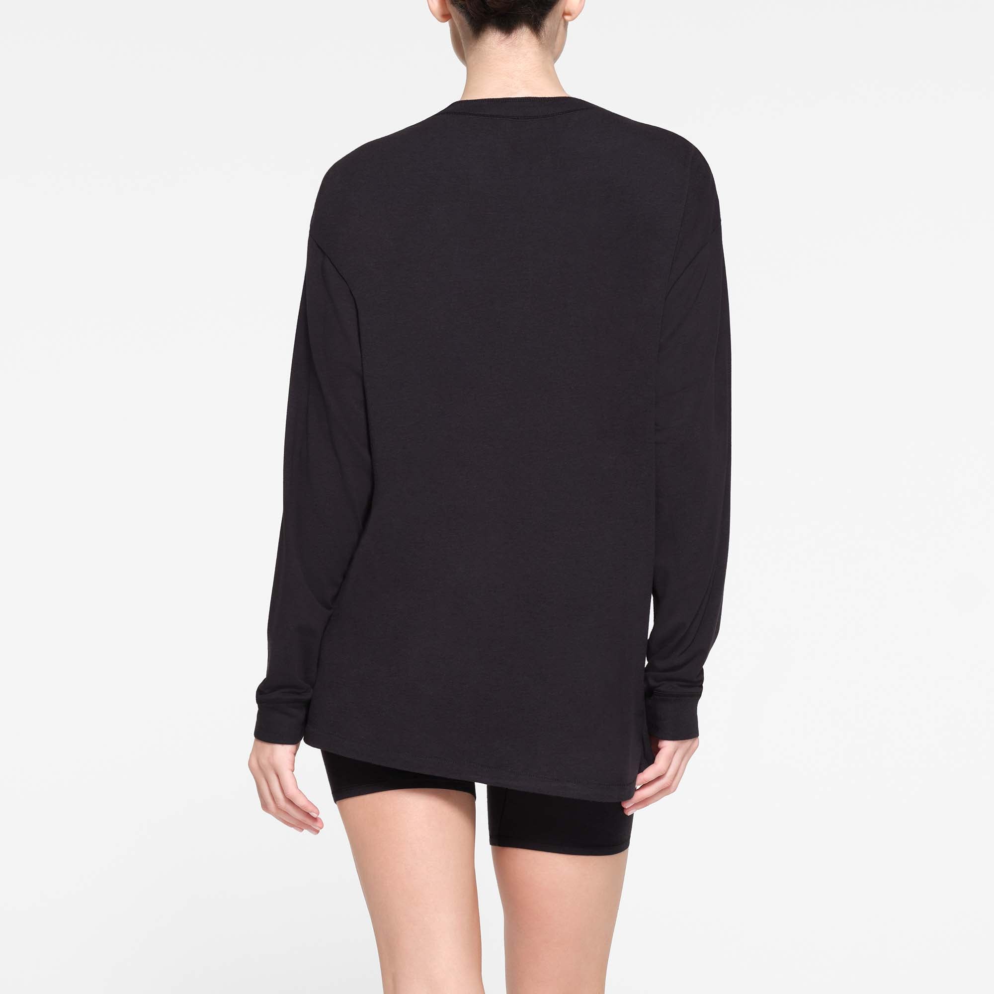 BOYFRIEND LONG SLEEVE HENLEY | ONYX - Image 3