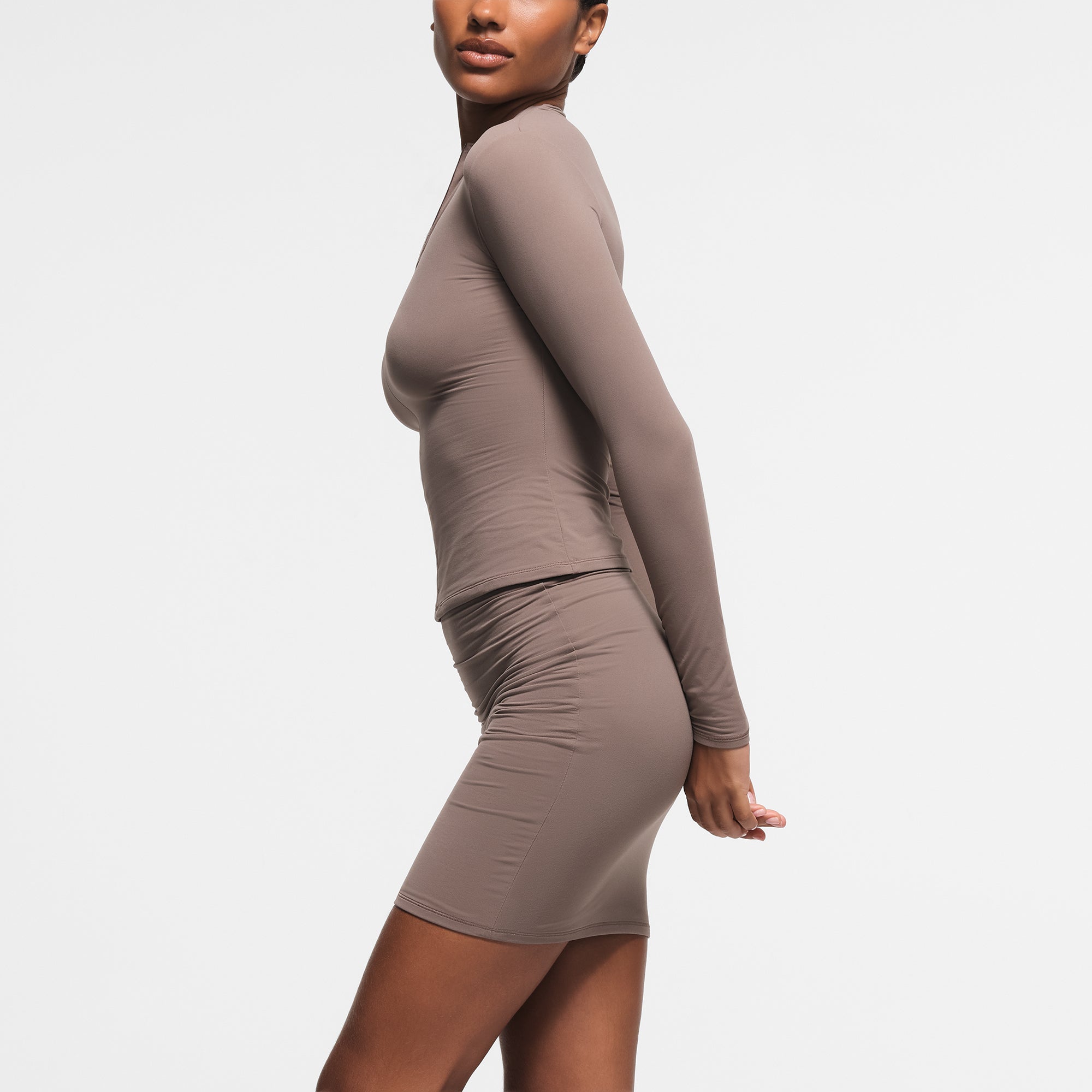 FITS EVERYBODY HALF ZIP LONG SLEEVE TOP | AMETHYST - Image 2