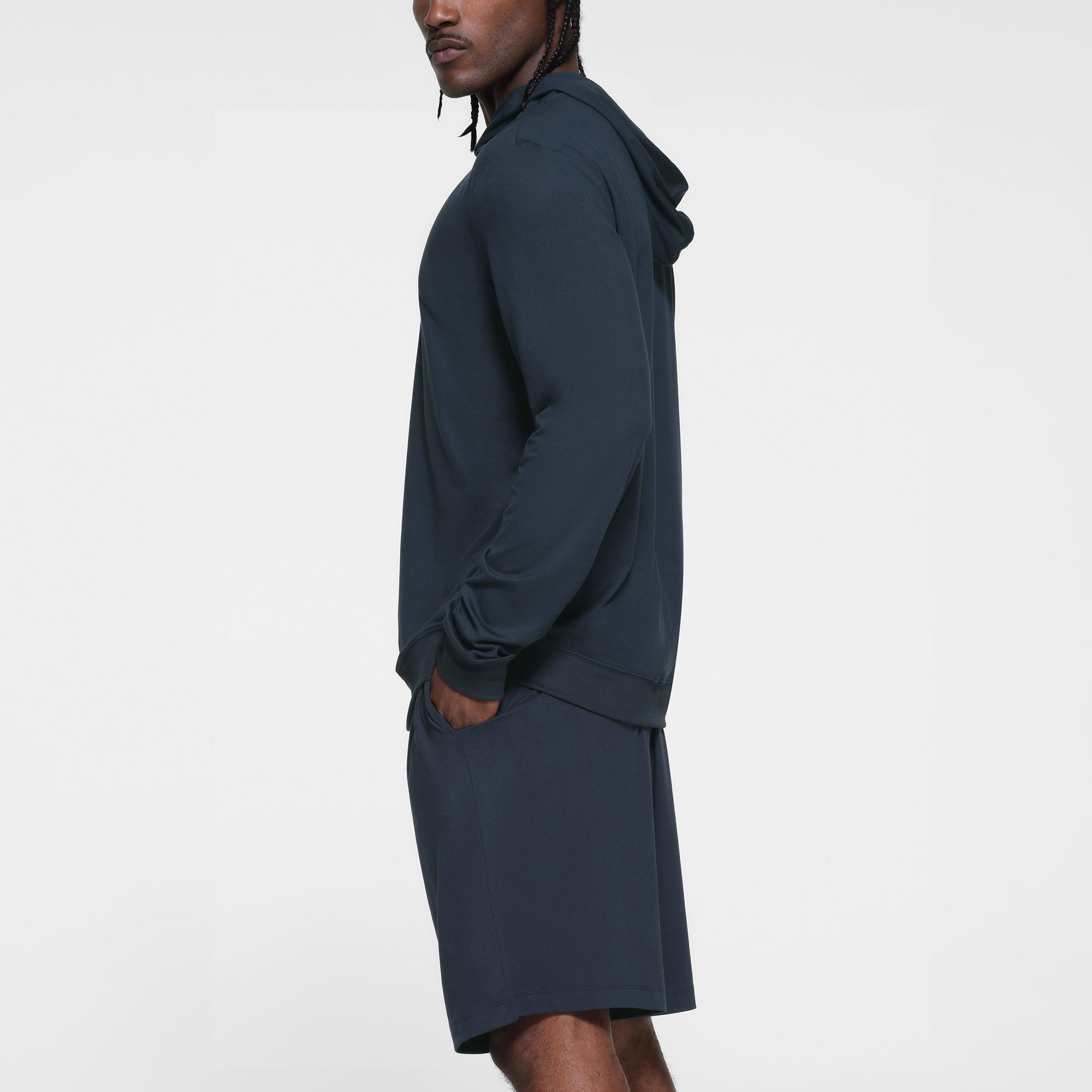 OUTDOOR JERSEY MENS CLASSIC HOODIE | MIDNIGHT BLUE - Image 2