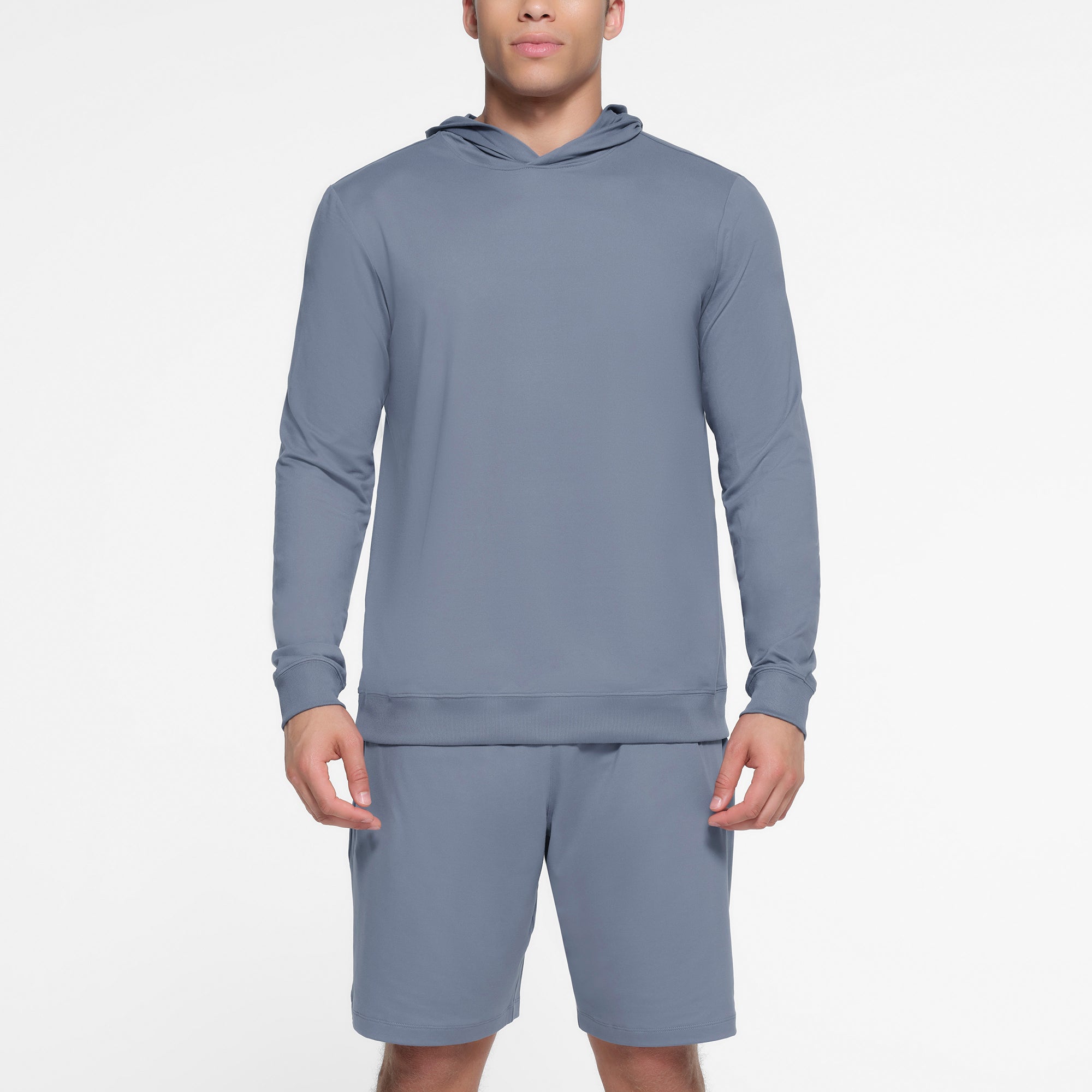 OUTDOOR JERSEY MENS CLASSIC HOODIE | STEEL BLUE