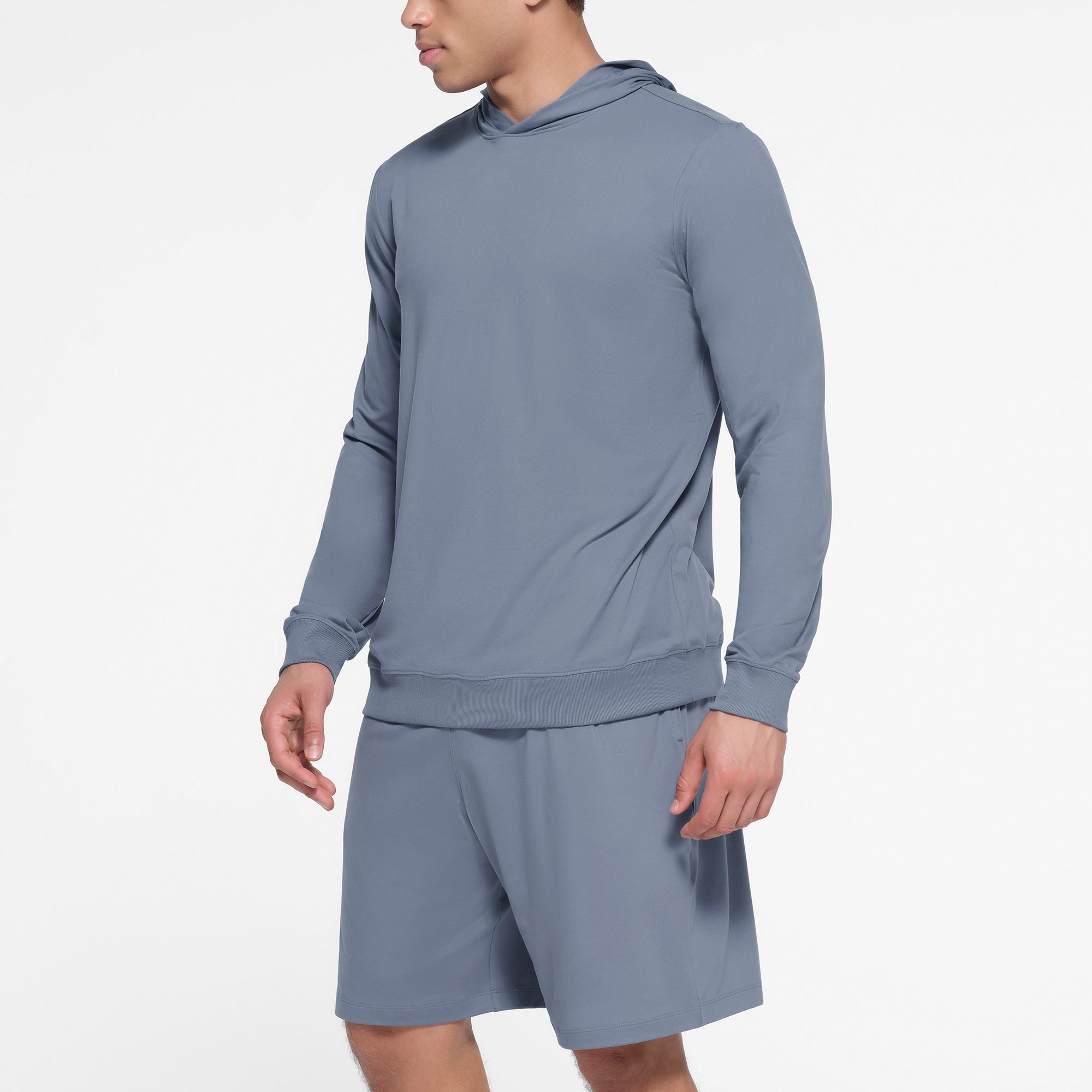 OUTDOOR JERSEY MENS CLASSIC HOODIE | STEEL BLUE - Image 2