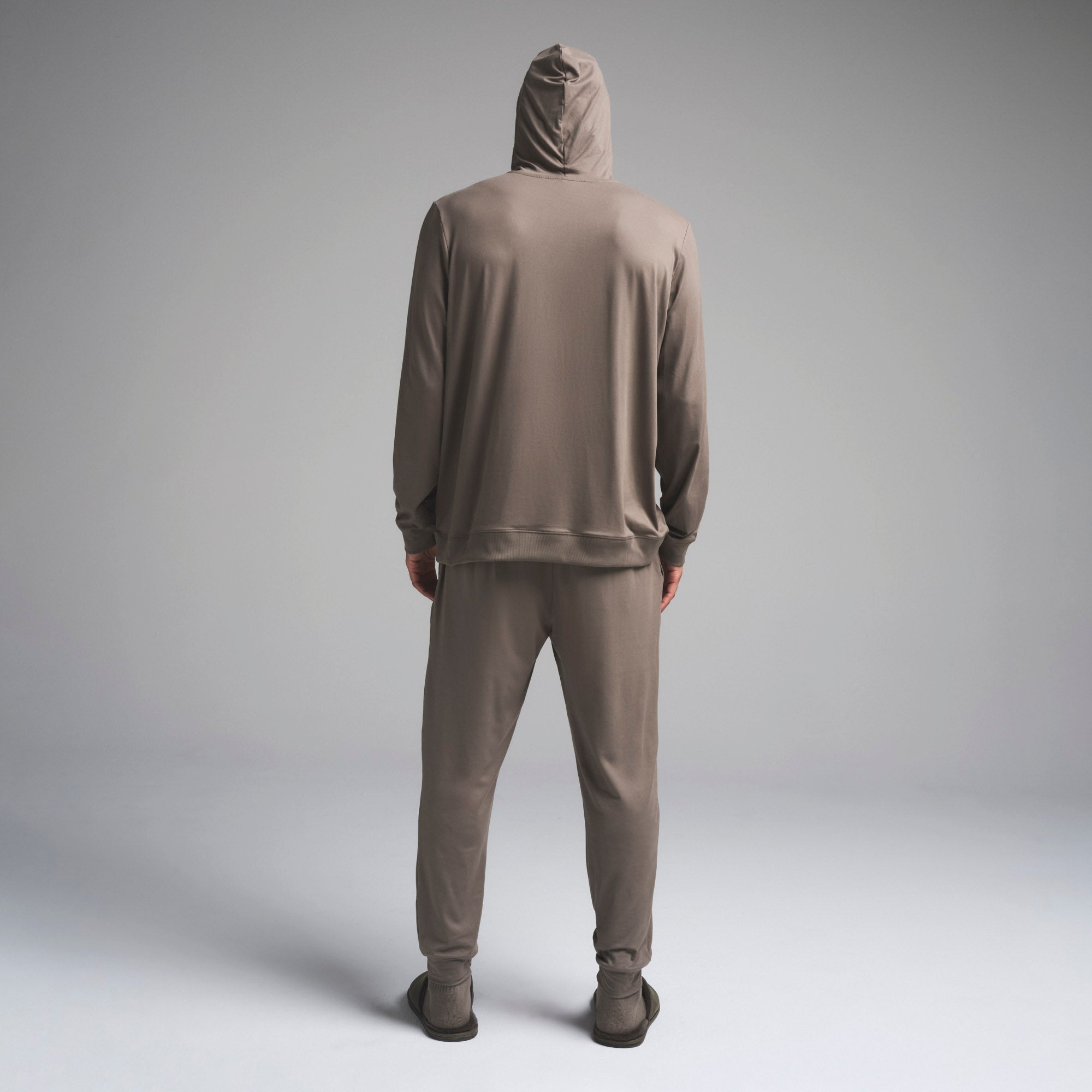 OUTDOOR JERSEY MENS CLASSIC HOODIE | TRUFFLE - Image 3
