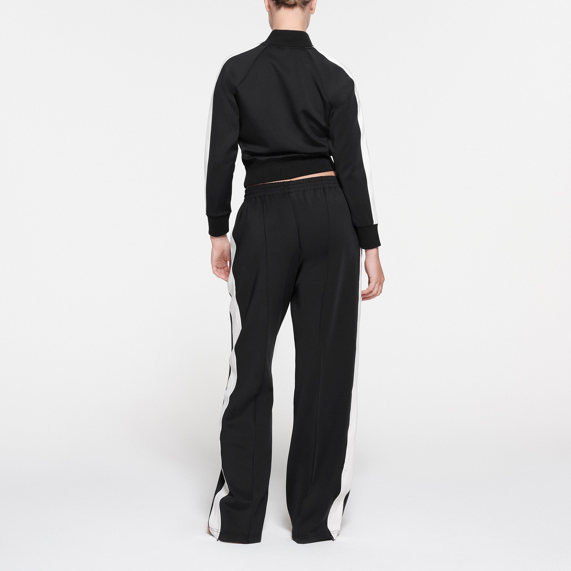 SKIMS TRACK ZIP UP JACKET | ONYX - Image 3