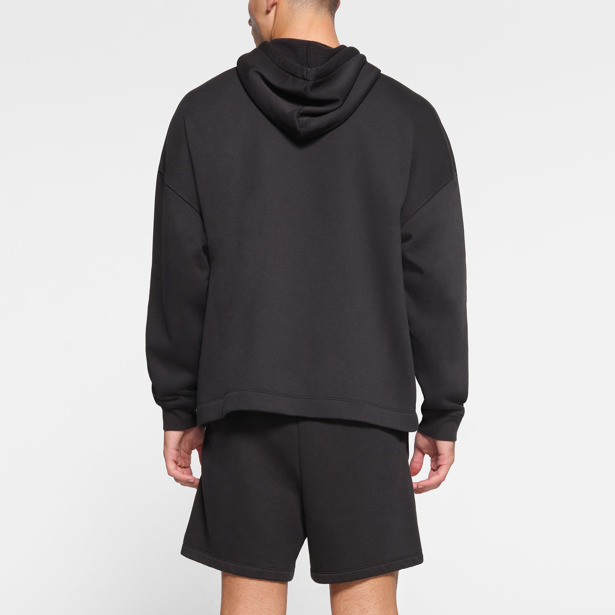 FLEECE LOUNGE MENS OVERSIZED HOODIE | WASHED ONYX - Image 4