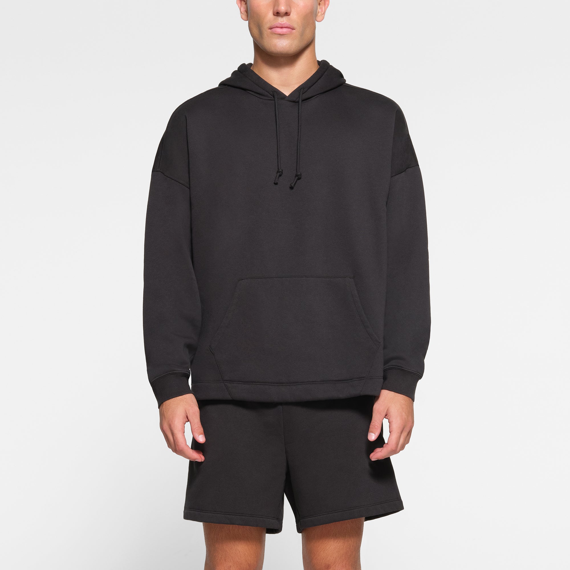 FLEECE LOUNGE MENS OVERSIZED HOODIE | WASHED ONYX - Image 2