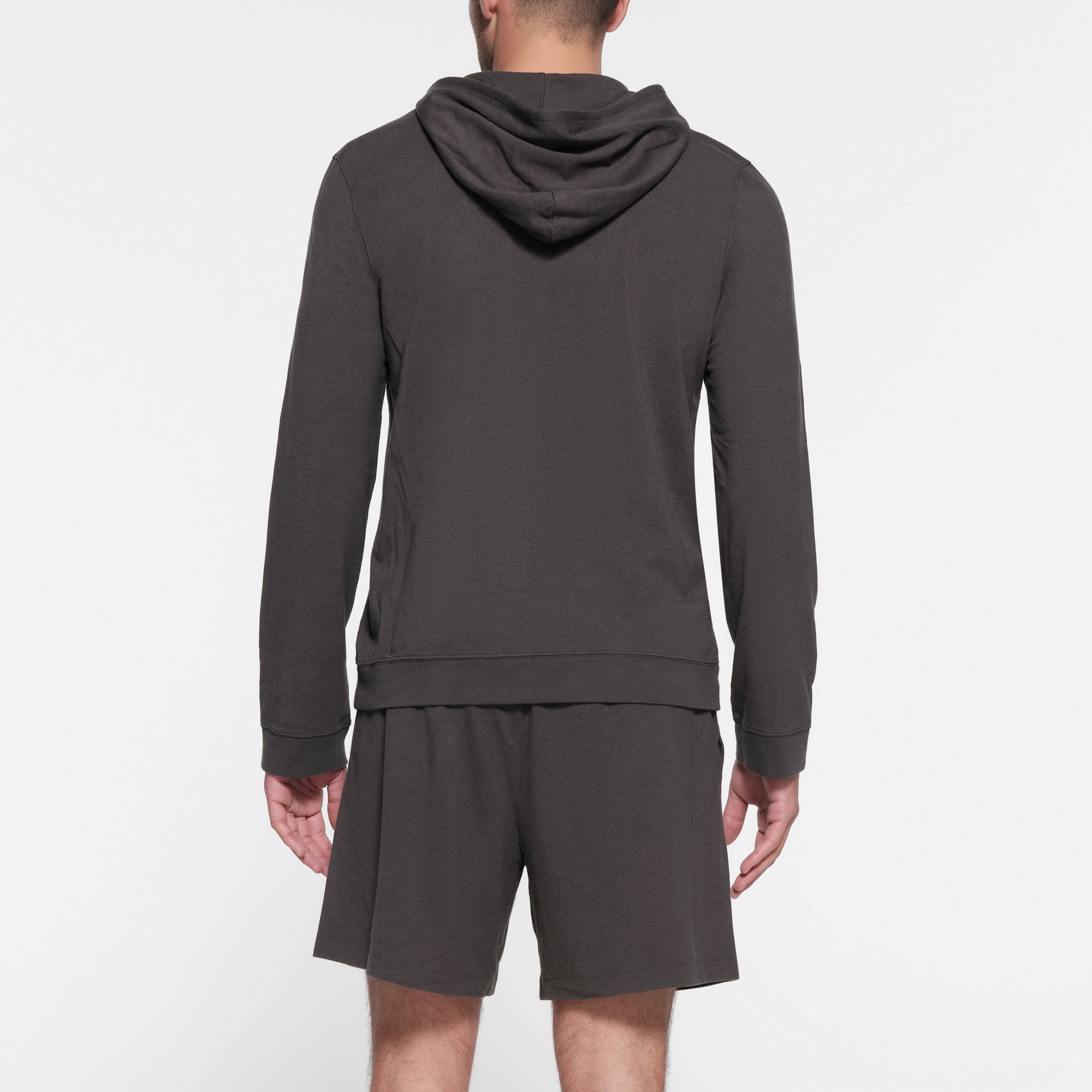 JERSEY LOUNGE MENS HOODIE | ASH - Image 3