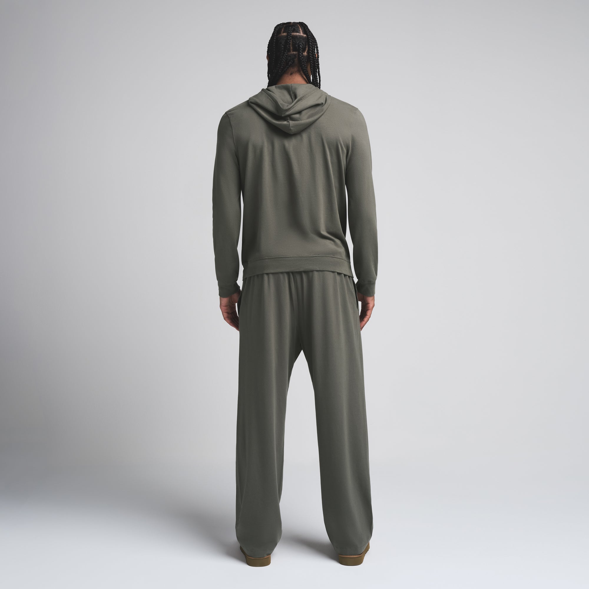 JERSEY LOUNGE MENS HOODIE | BASIL - Image 4