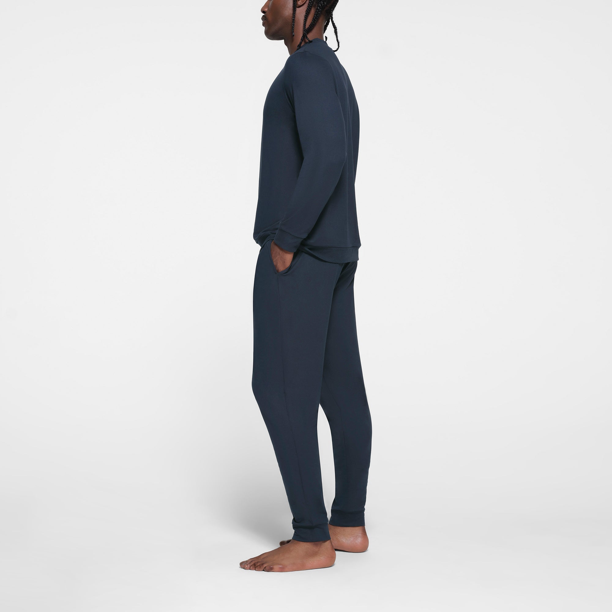 OUTDOOR JERSEY MENS CLASSIC CREWNECK | MIDNIGHT BLUE - Image 2