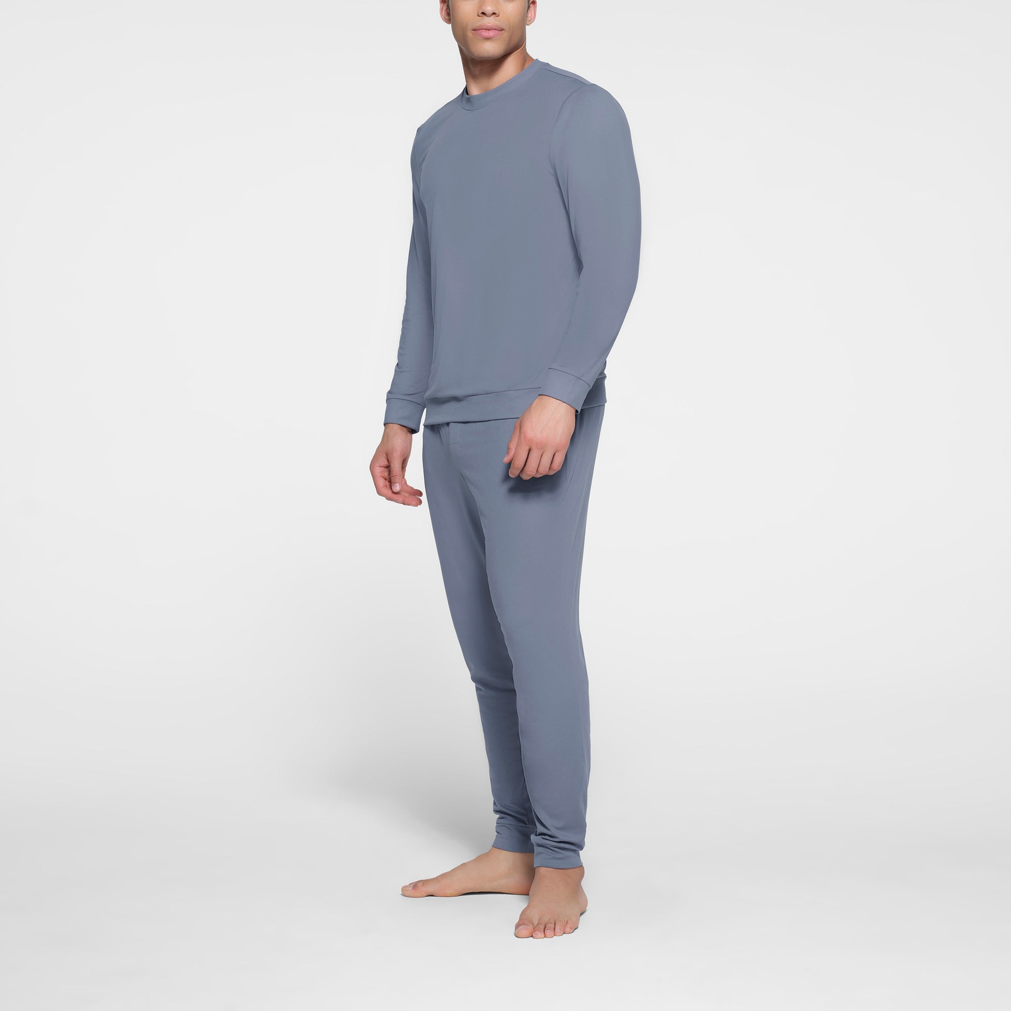 OUTDOOR JERSEY MENS CLASSIC CREWNECK | STEEL BLUE - Image 2