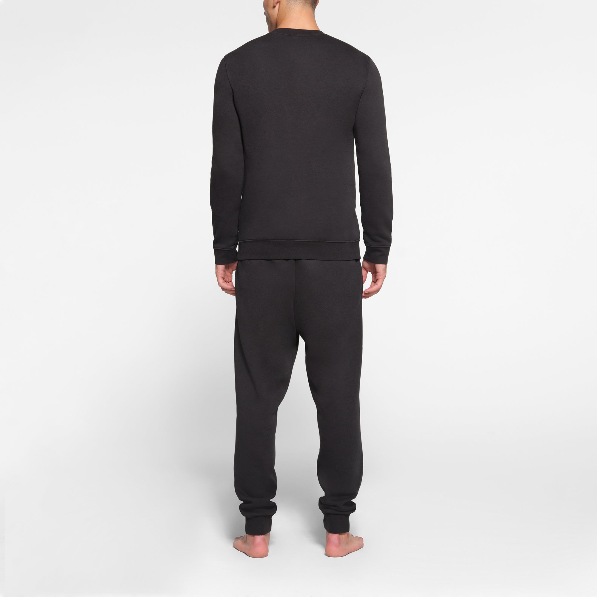 FLEECE LOUNGE MENS CREWNECK | WASHED ONYX - Image 5