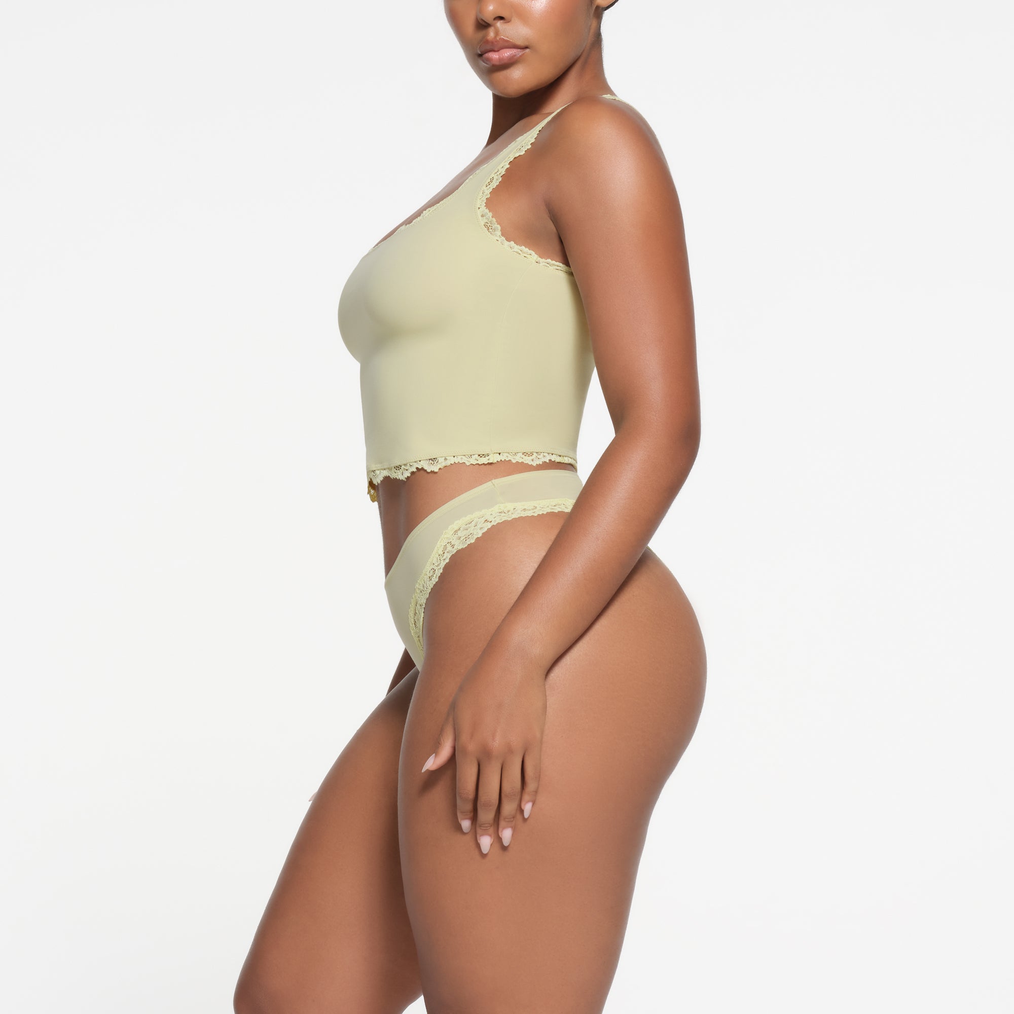 FITS EVERYBODY LACE TANK | SAGE - Image 2