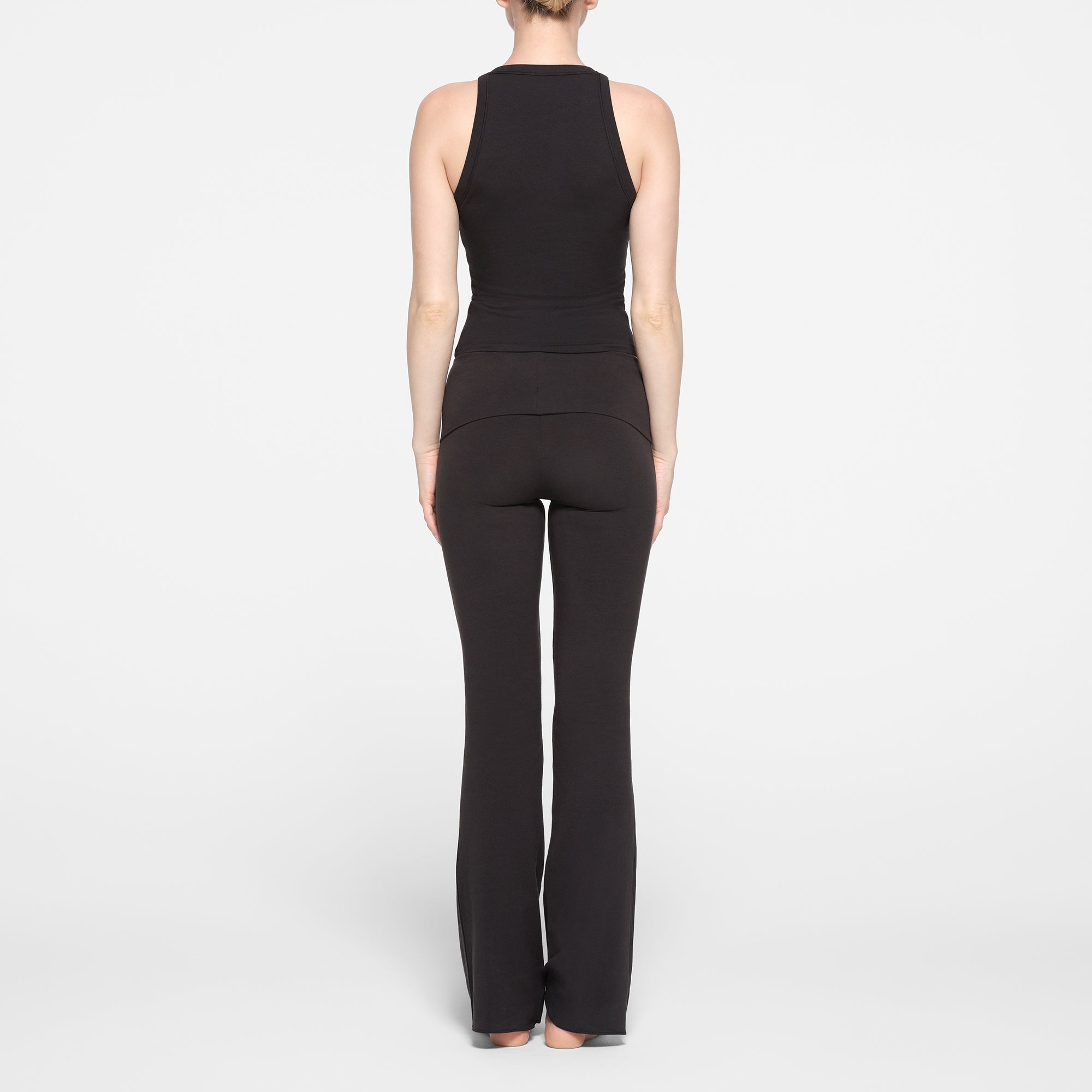 COTTON JERSEY CREW NECK TANK | SOOT - Image 3