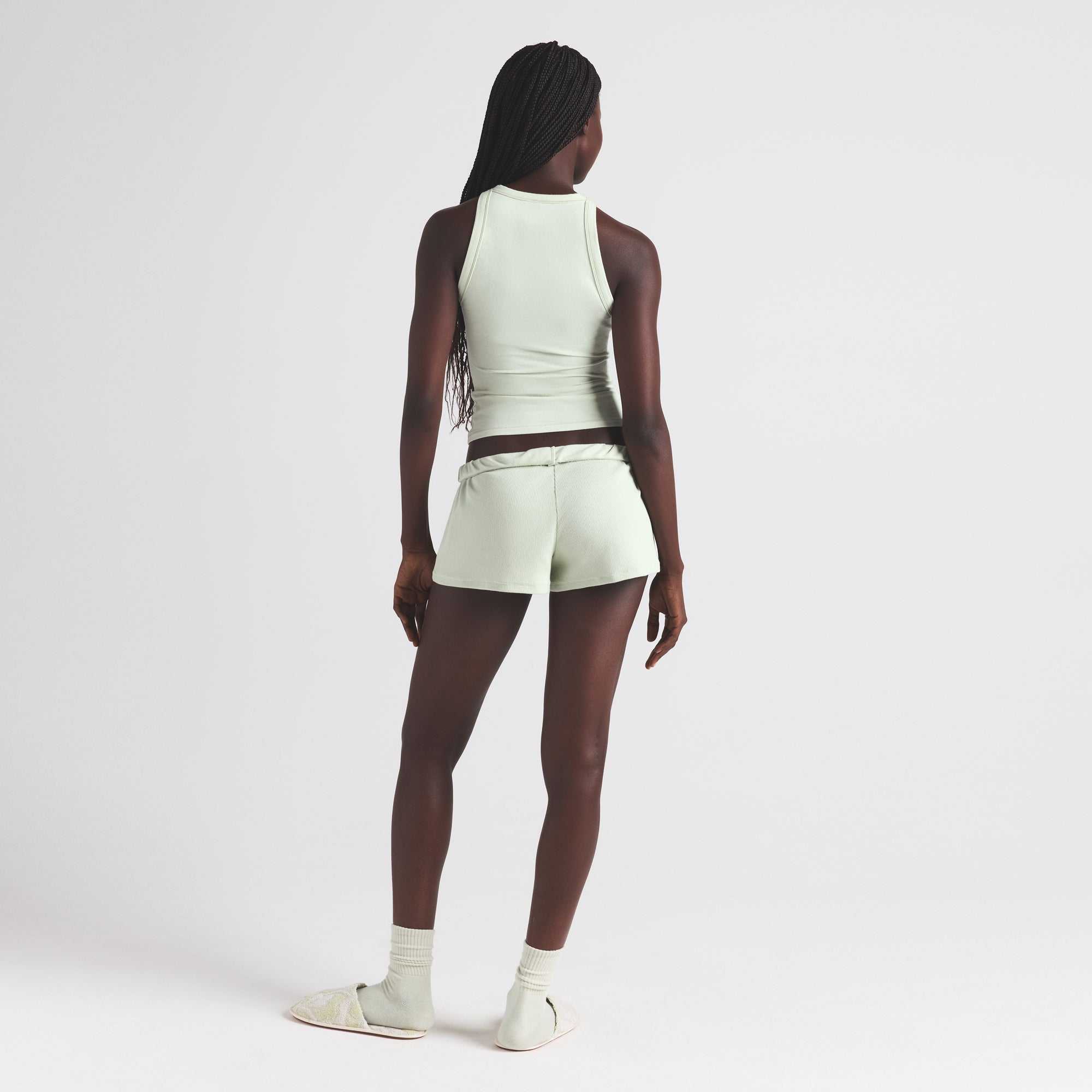 COTTON JERSEY CREW NECK TANK | SPEARMINT - Image 3