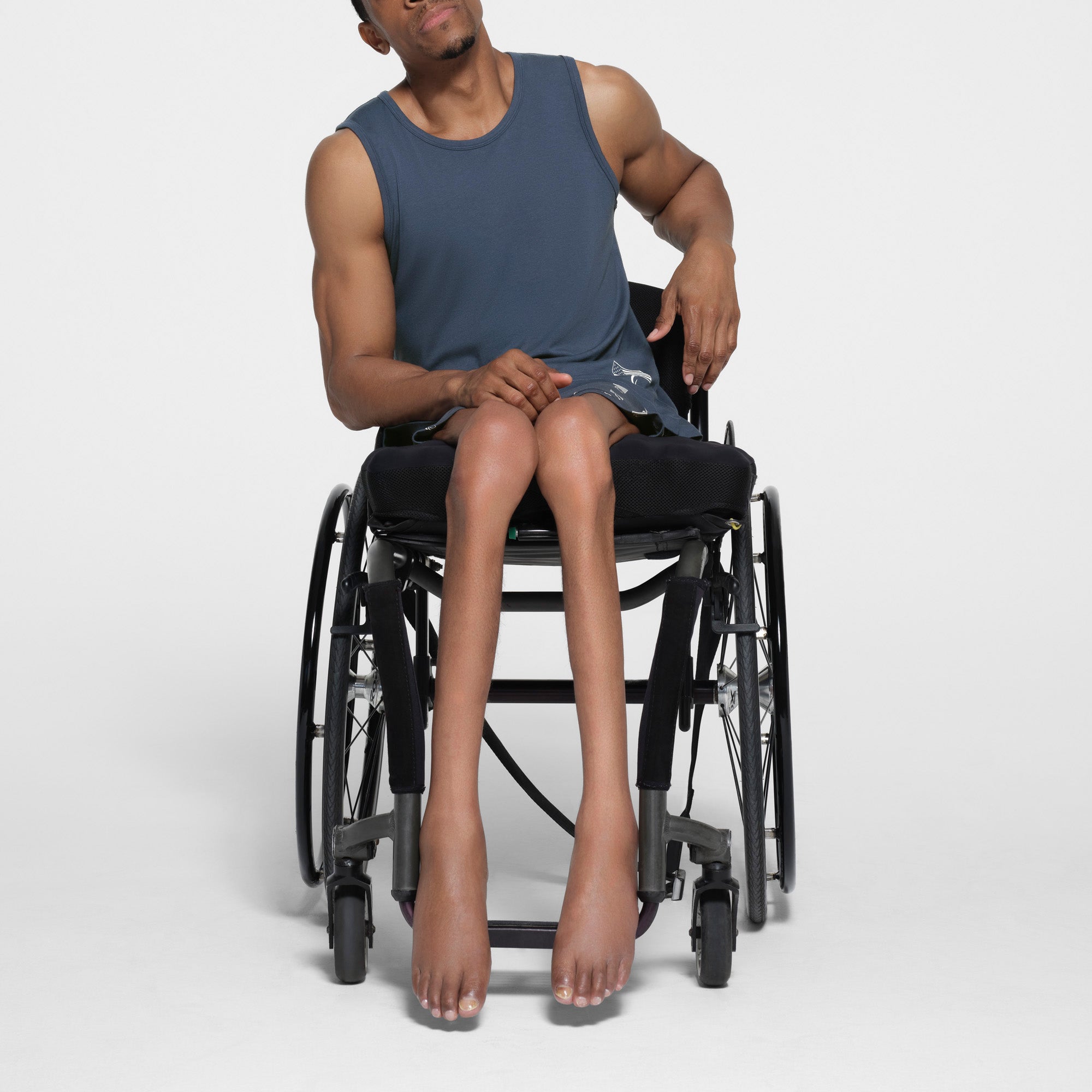 SKIMS FOR TEAM USA JERSEY SLEEP MENS PARALYMPIC TANK | NAVY