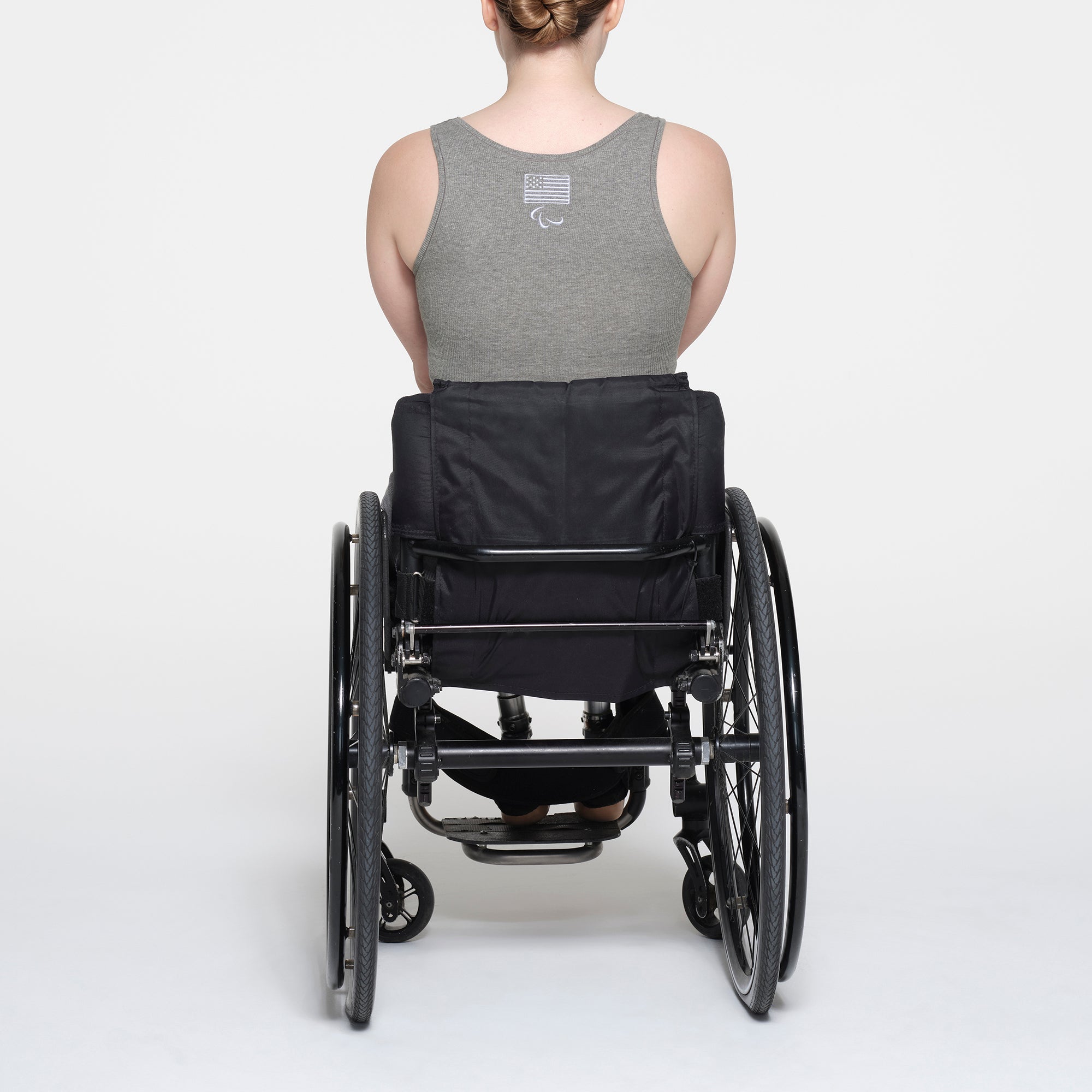 SKIMS FOR TEAM USA COTTON RIB PARALYMPIC TANK | HEATHER GREY - Image 3
