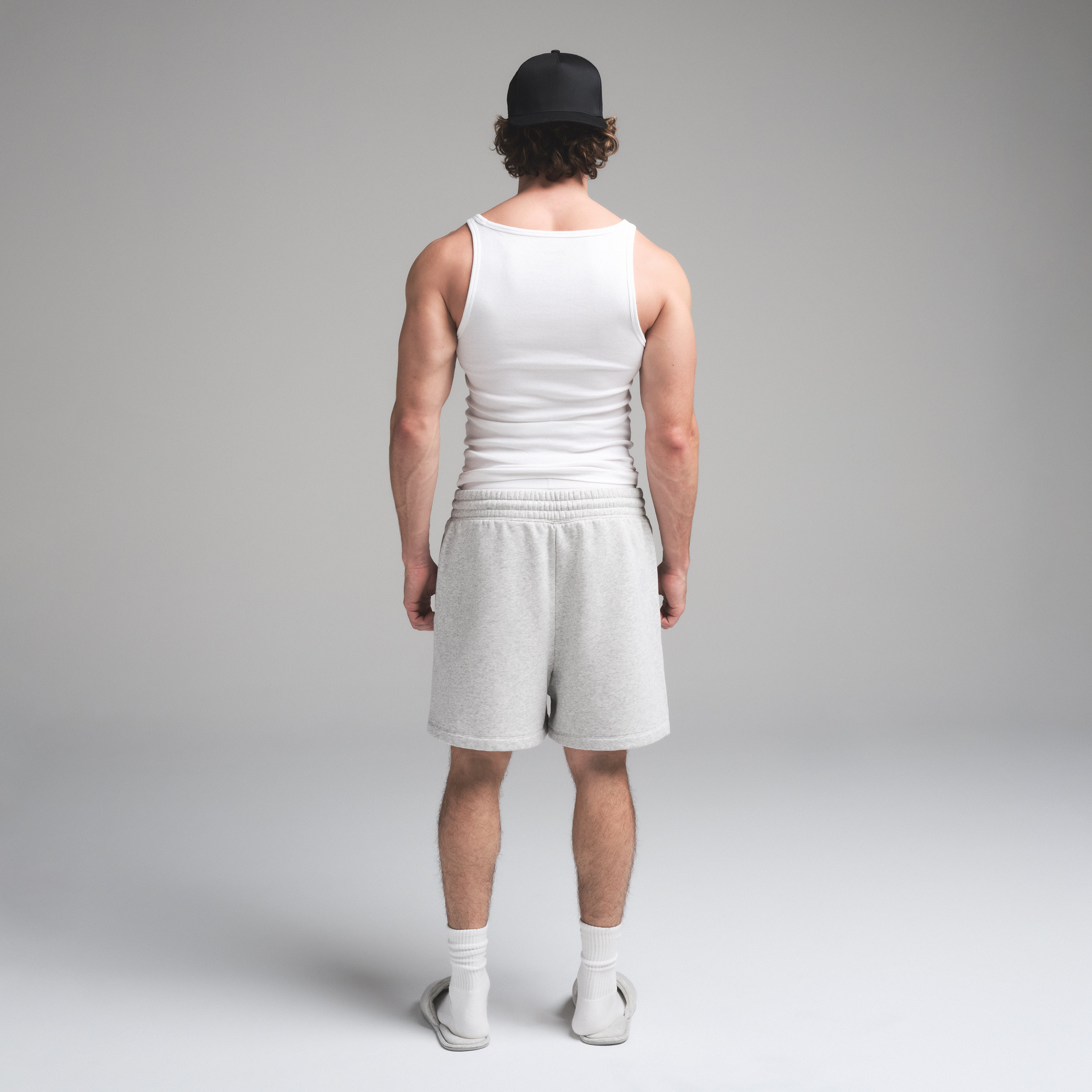 SKIMS COTTON MENS RIB TANK 3-PACK | CHALK - Image 4