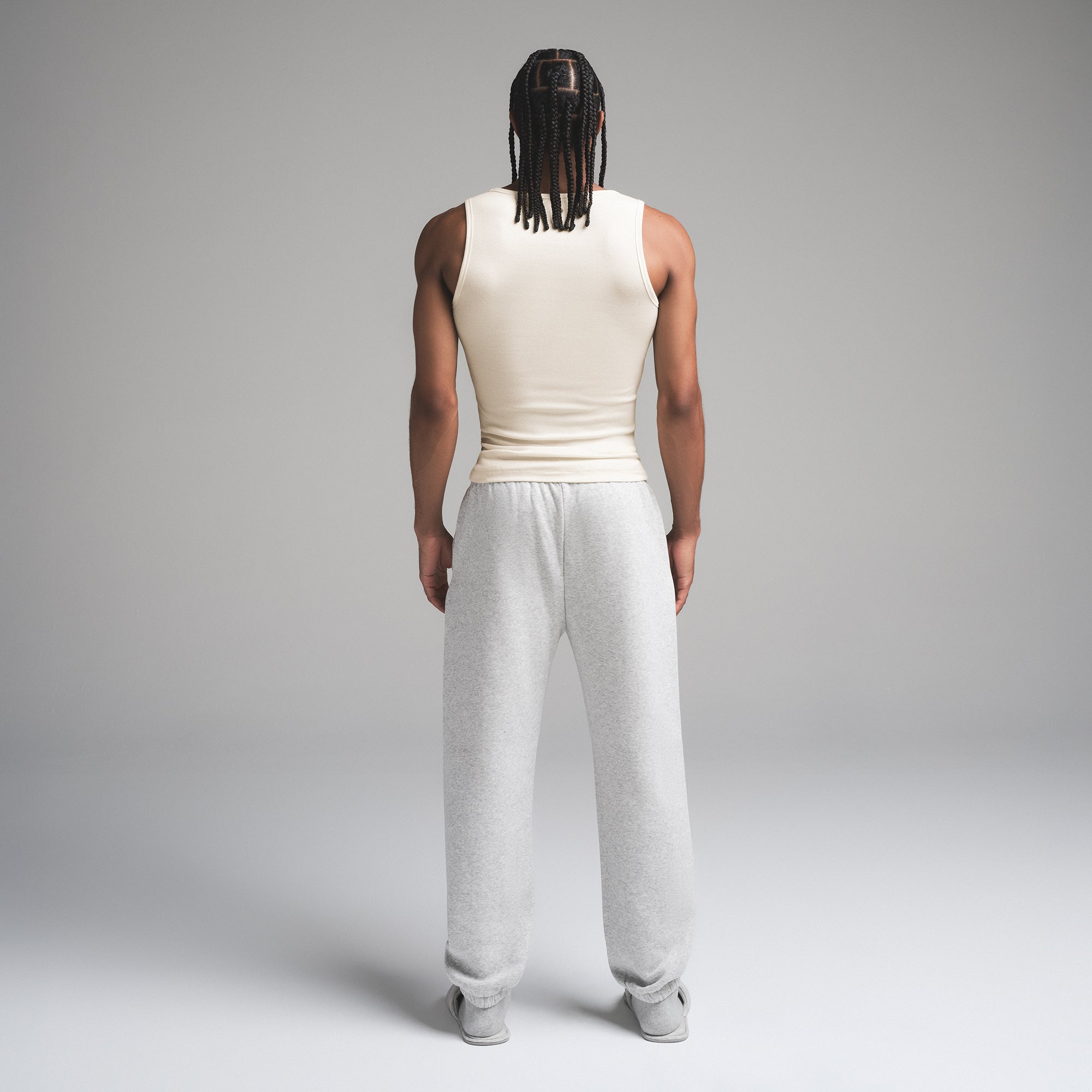 SKIMS COTTON MENS RIB TANK 3-PACK | ECRU MULTI - Image 6