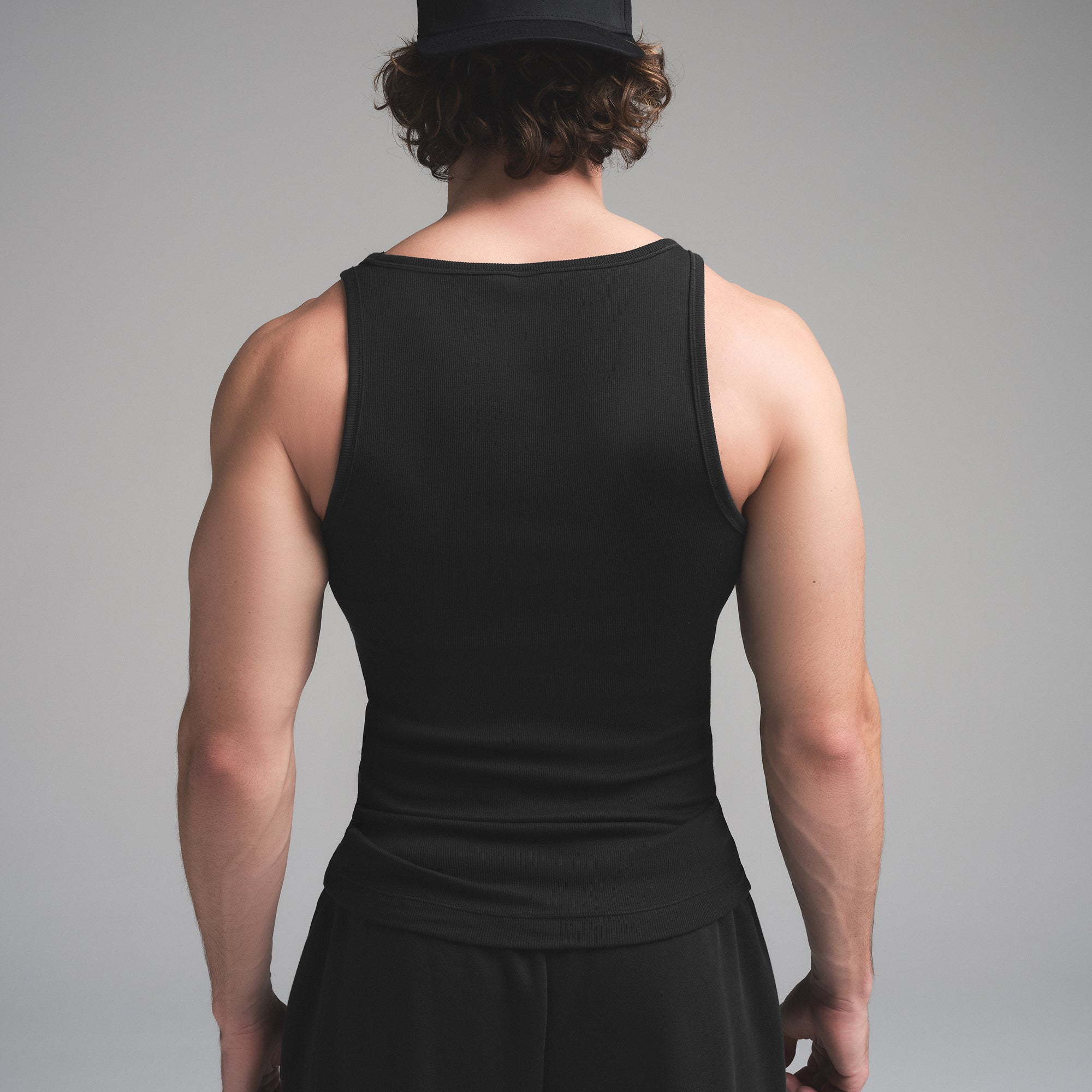 SKIMS COTTON MENS RIB TANK 3-PACK | HEATHER MULTI - Image 4