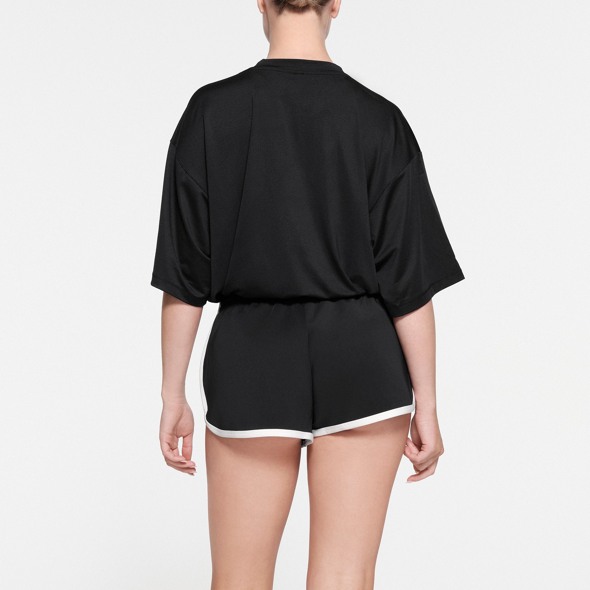 SKIMS TRACK MESH OVERSIZED T-SHIRT | ONYX - Image 3