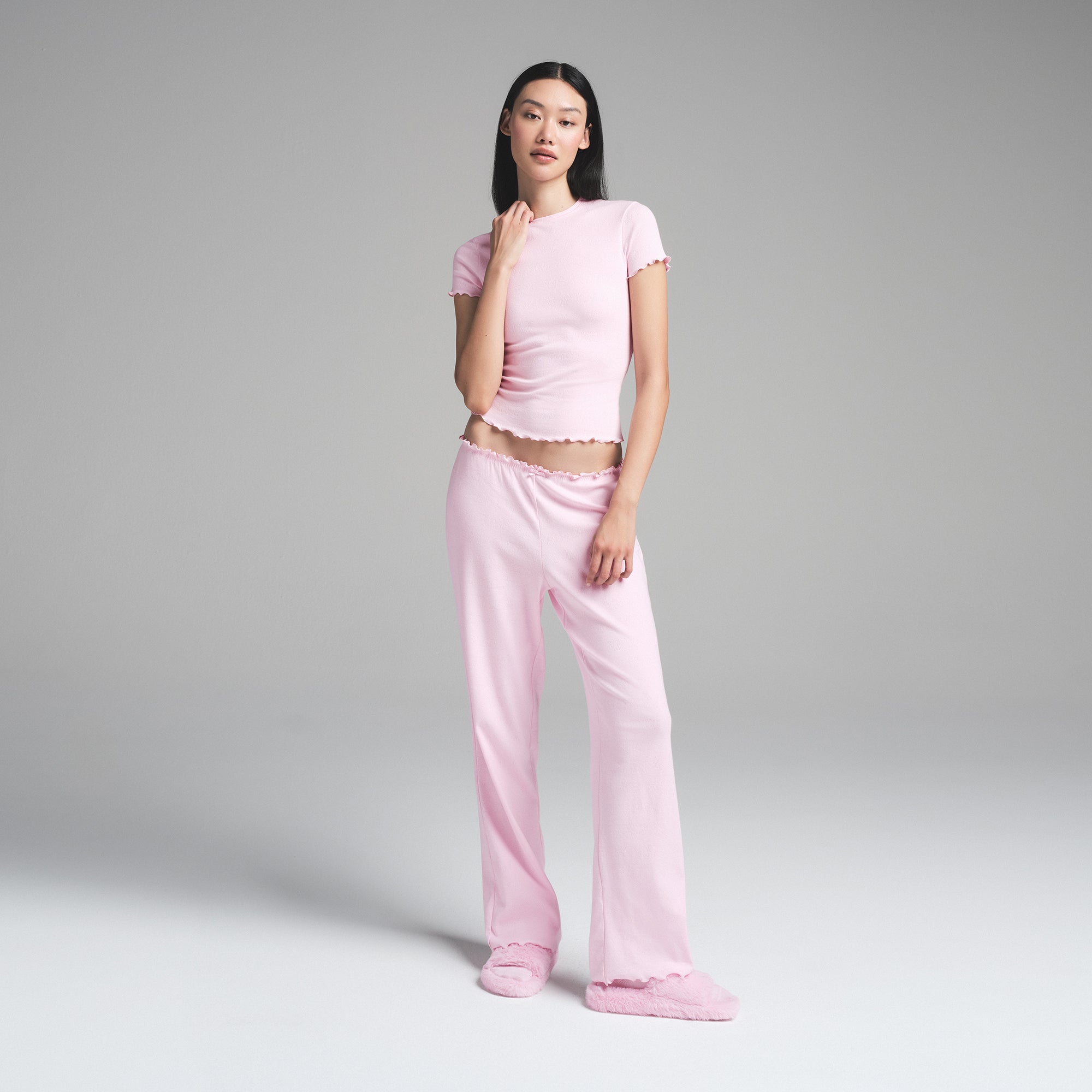 LOGO POINTELLE T-SHIRT | CHERRY BLOSSOM