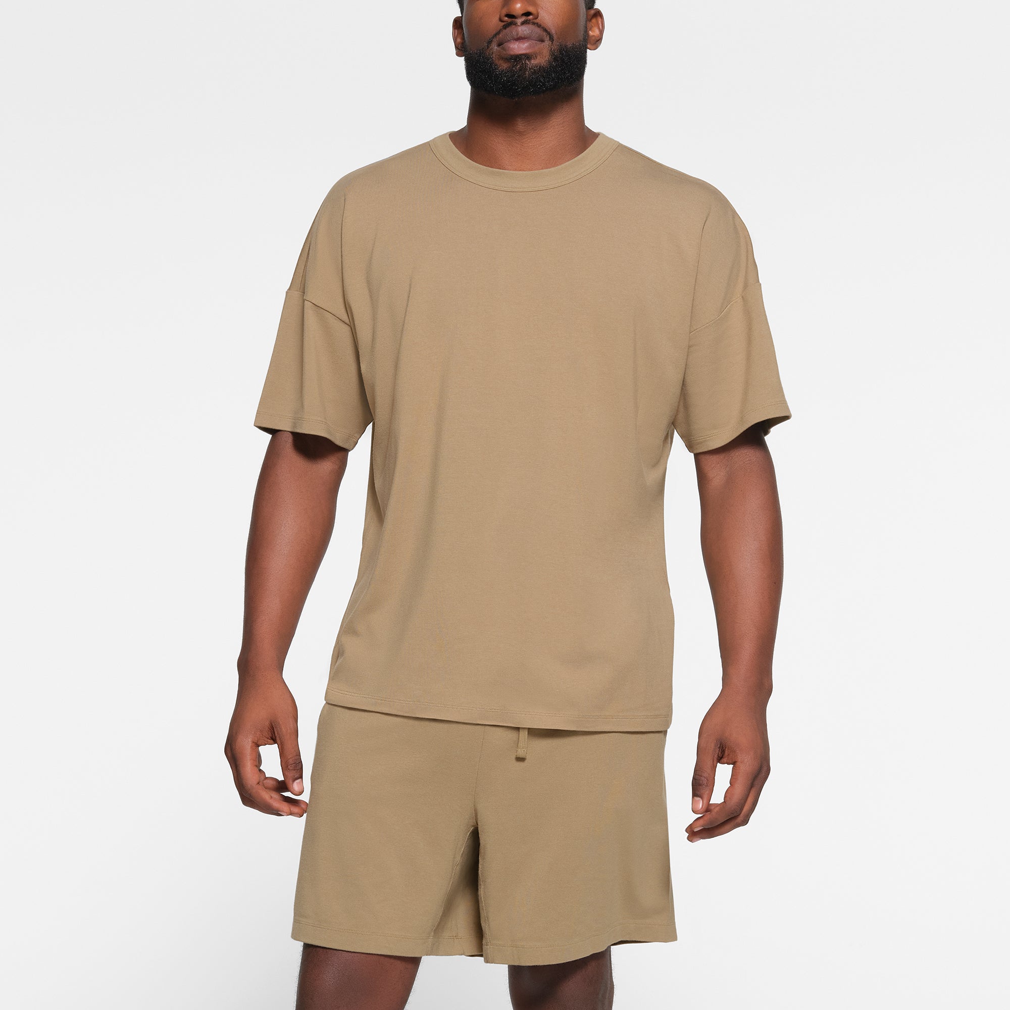 JERSEY LOUNGE MENS OVERSIZED T-SHIRT | KHAKI
