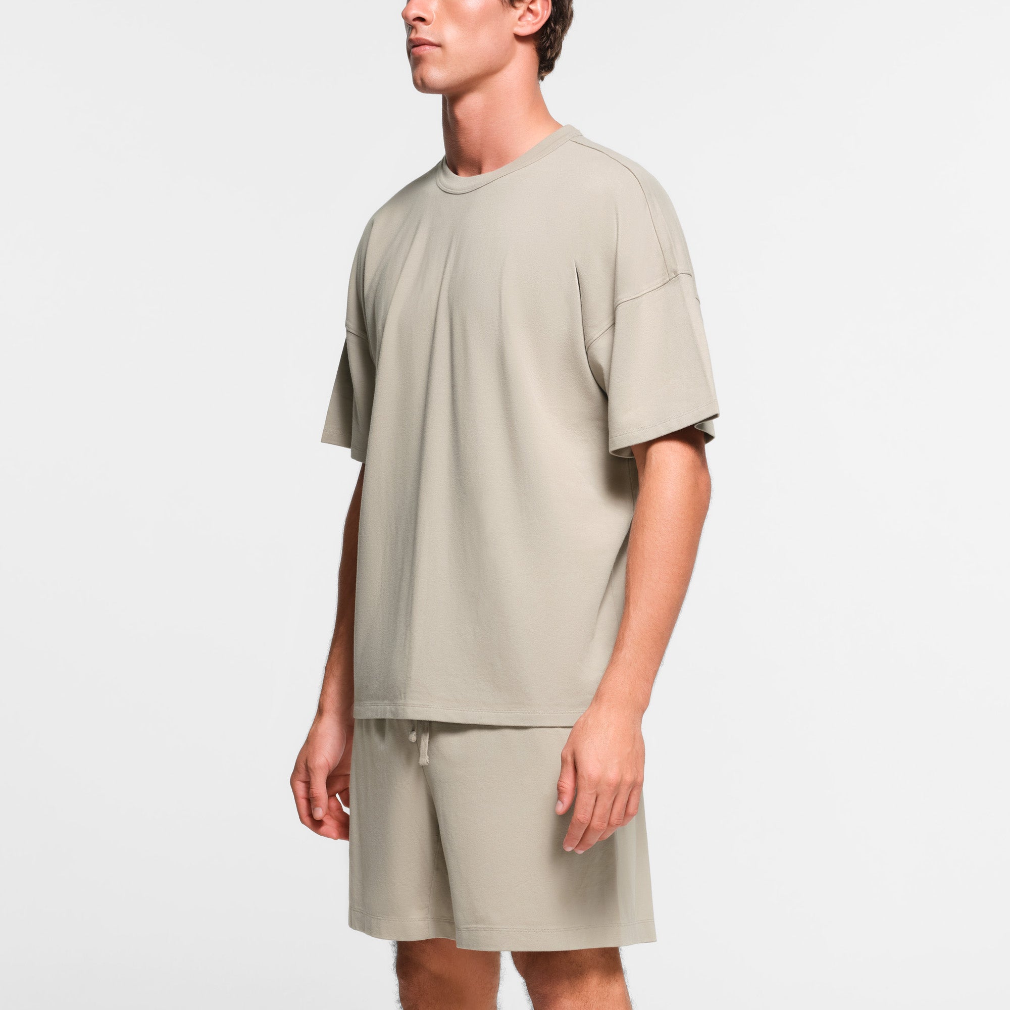 JERSEY LOUNGE MENS OVERSIZED T-SHIRT | SHALE - Image 2
