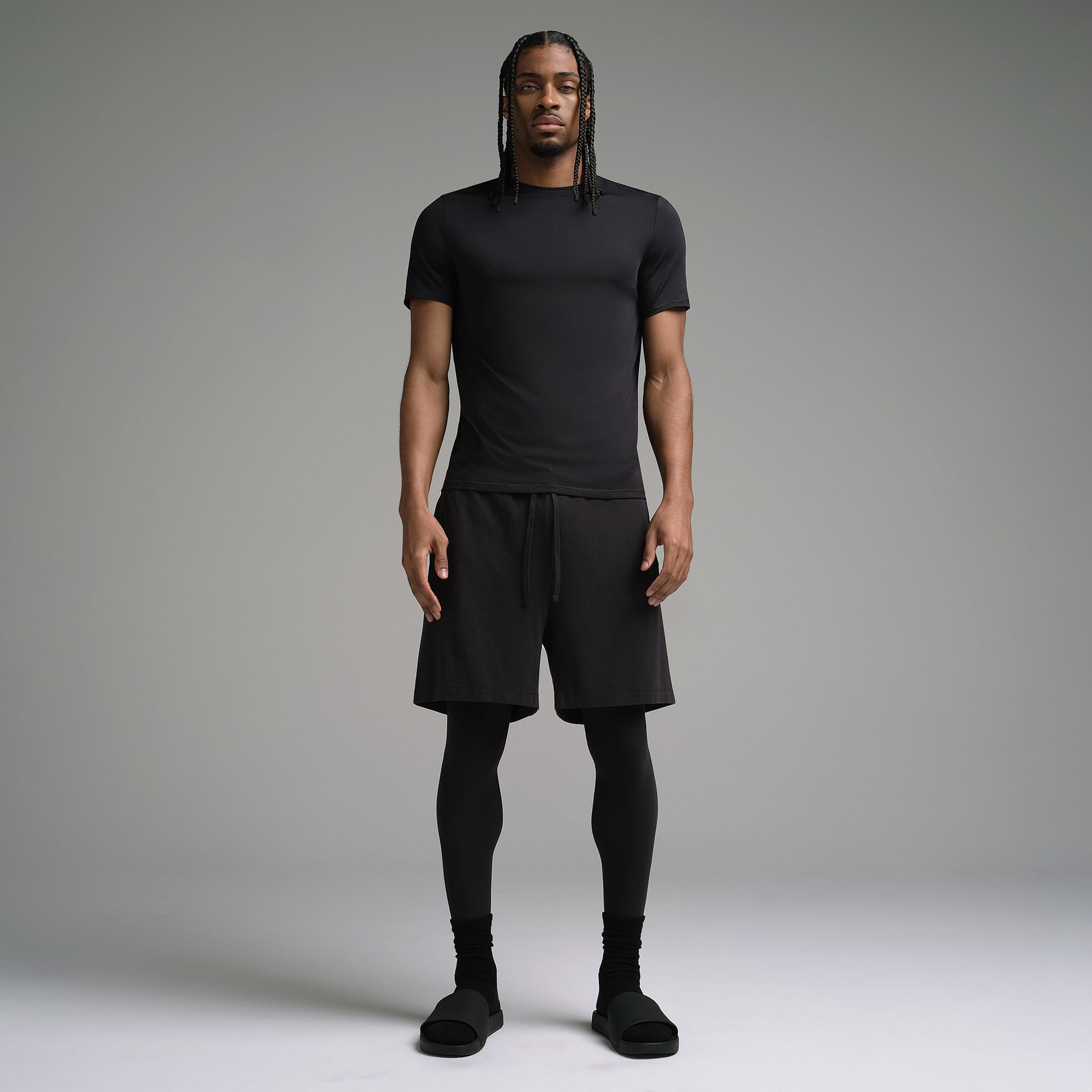 SKIMS SPORT MENS T-SHIRT | OBSIDIAN