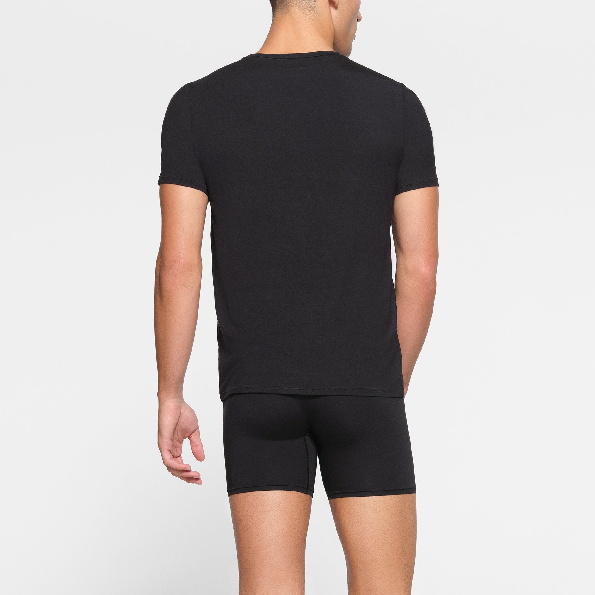 SKIMS STRETCH MENS T-SHIRT 3-PACK | OBSIDIAN - Image 3