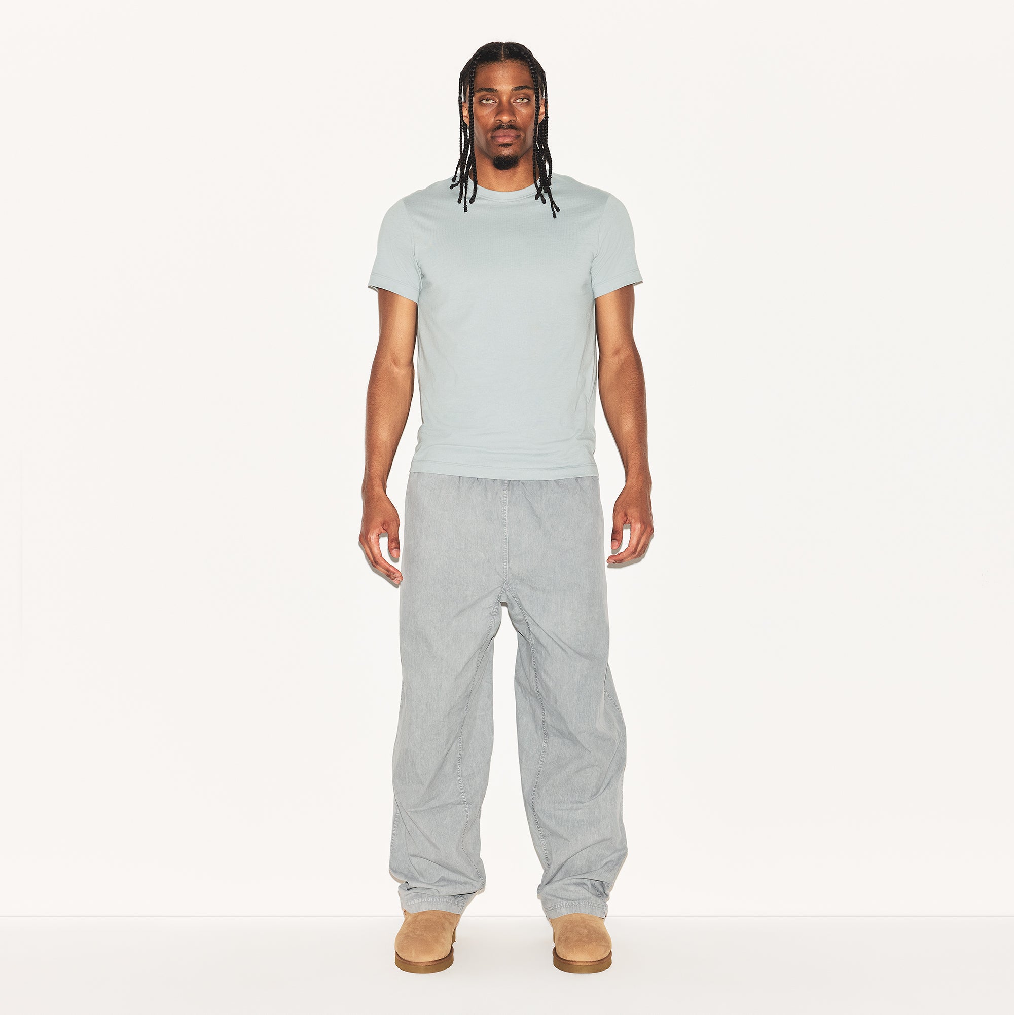 SKIMS COTTON MENS CLASSIC T-SHIRT | MERCURY