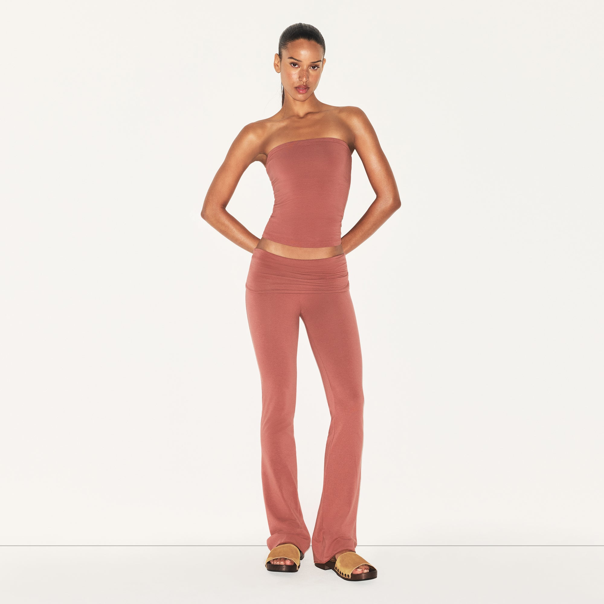 COTTON JERSEY TUBE TOP | REDWOOD - Image 2