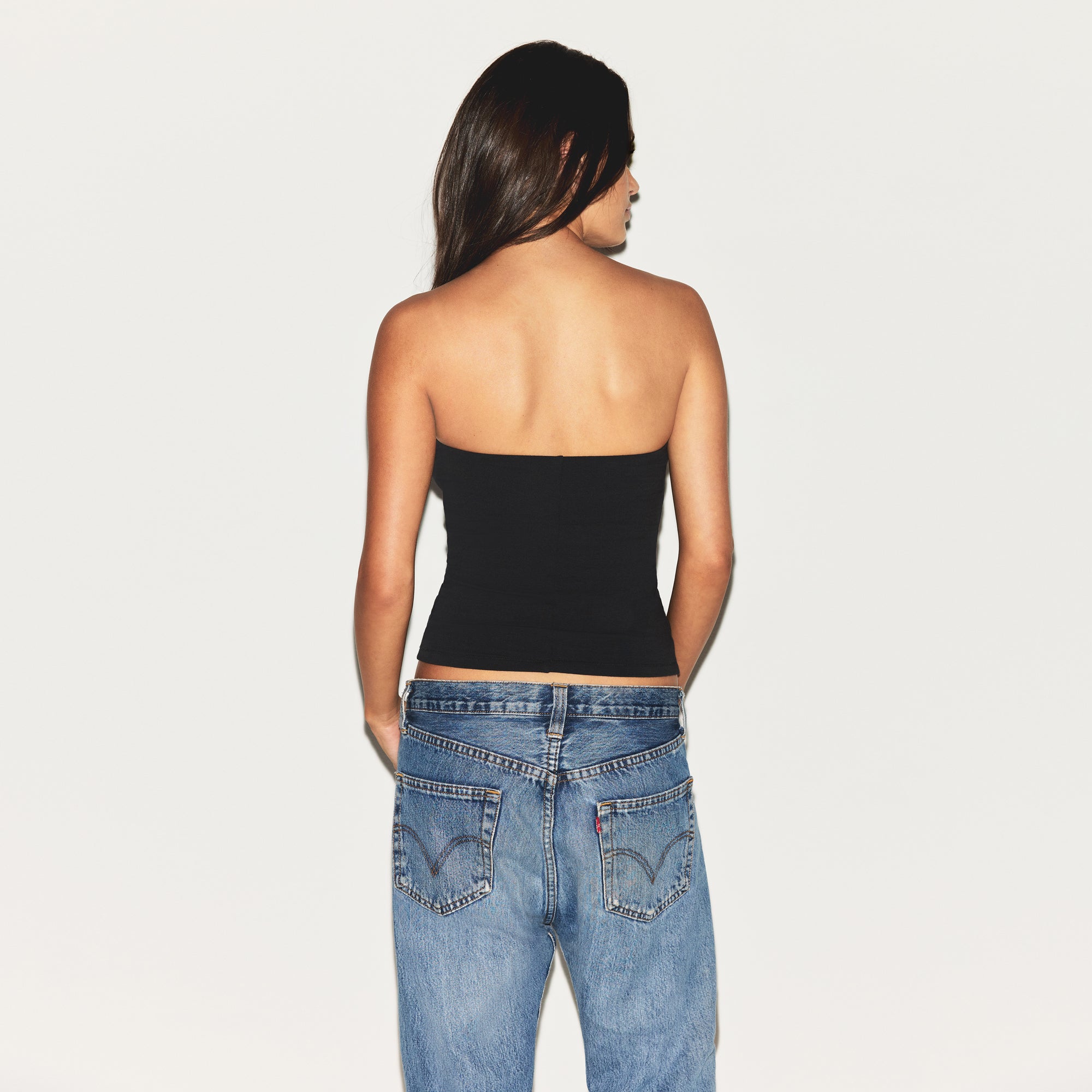 COTTON JERSEY TUBE TOP | SOOT - Image 3