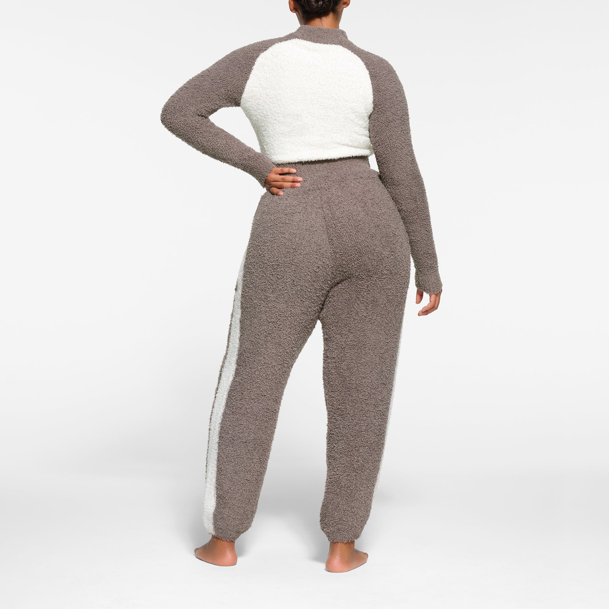 COZY KNIT ZIP UP | GREY CHALK MULTI - Image 3