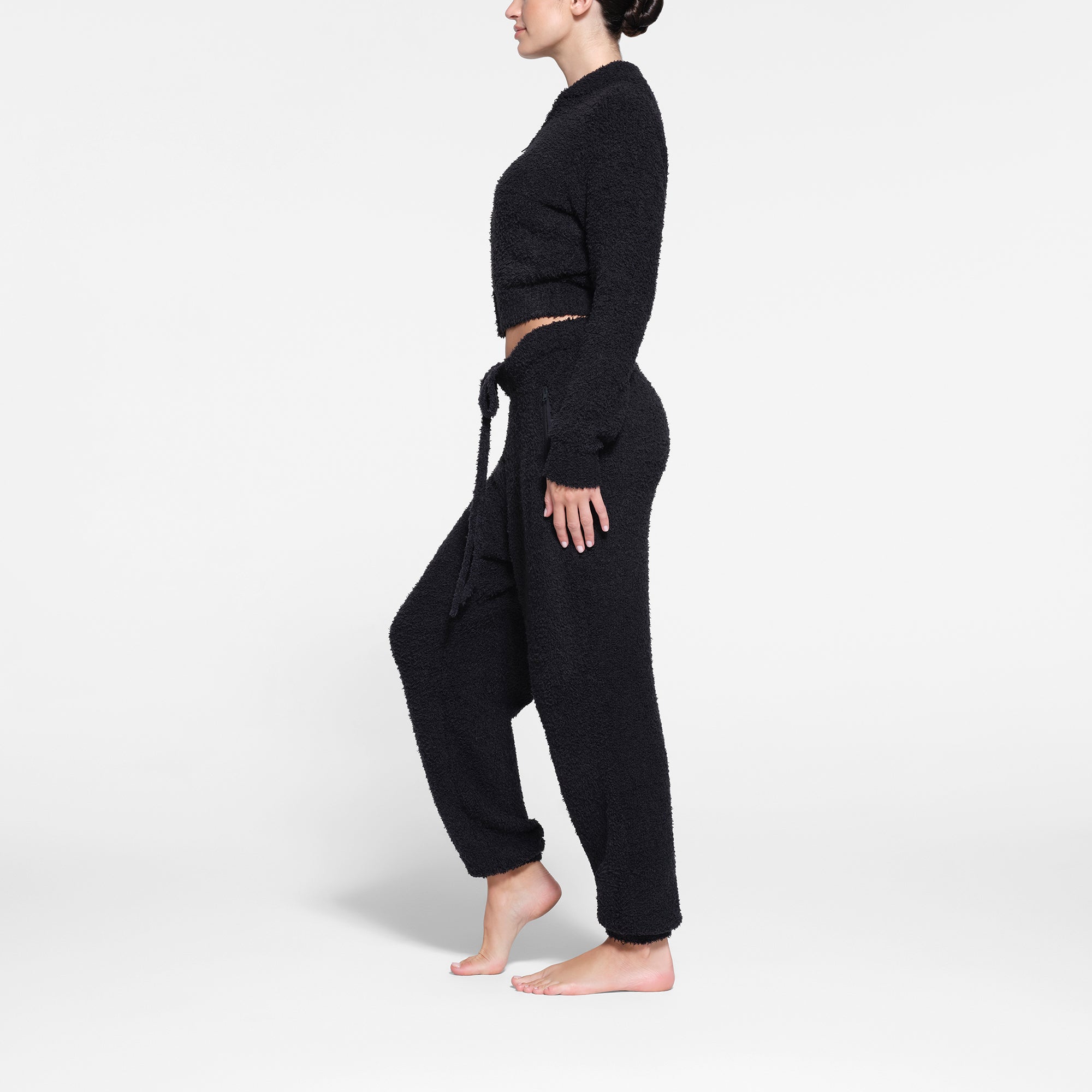 COZY KNIT ZIP UP | ONYX - Image 2