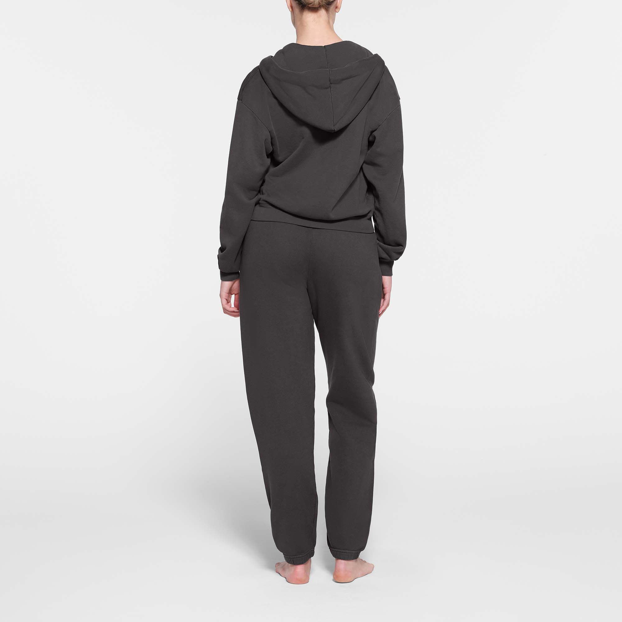 FRENCH TERRY CLASSIC ZIP UP HOODIE | ASH - Image 3